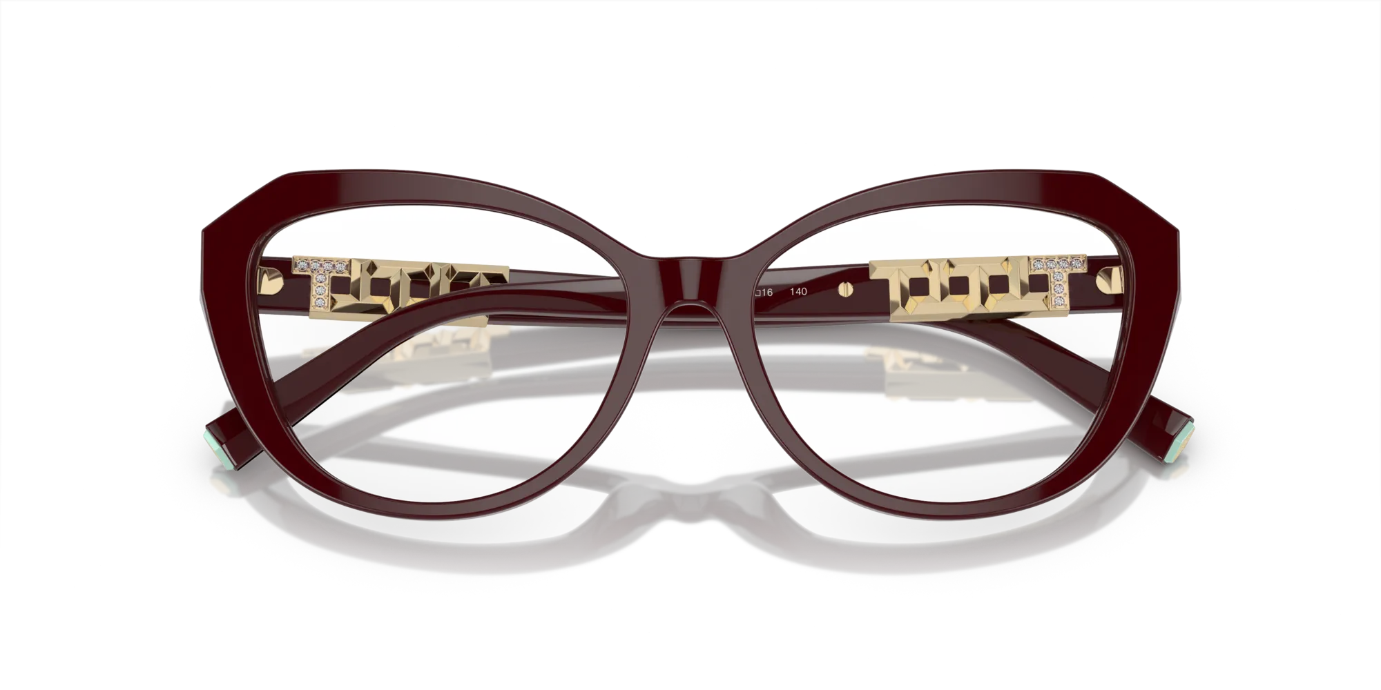 Tiffany TF2241B 8389 Montature da vista Acetato Viola Trasparente Cat Eye Normale - immagine 2