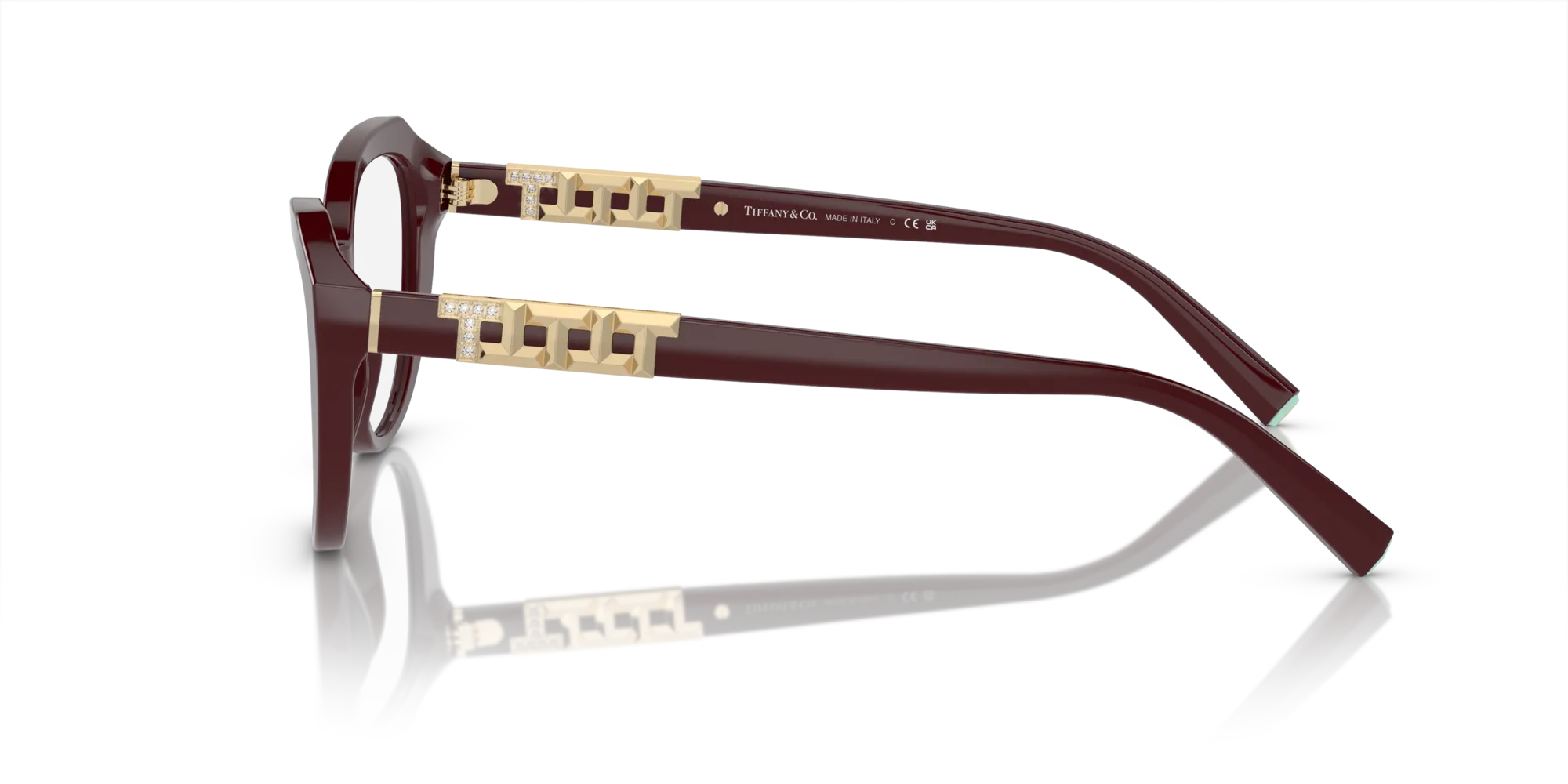 Tiffany TF2241B 8389 Montature da vista Acetato Viola Cat Eye Normale - immagine 4