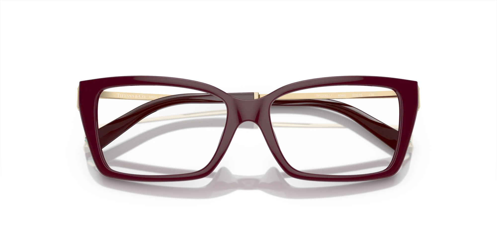 Tiffany TF2239U 8389 Montature da vista Iniettato Viola Squadrata Normale - immagine 2