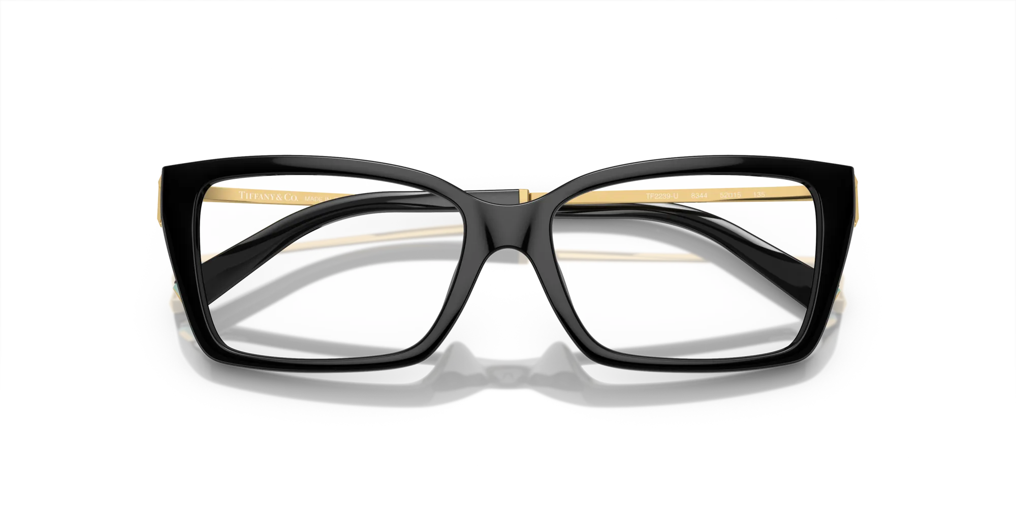 Tiffany TF2239U 8344 Montature da vista Iniettato Nero Squadrata Normale - immagine 2