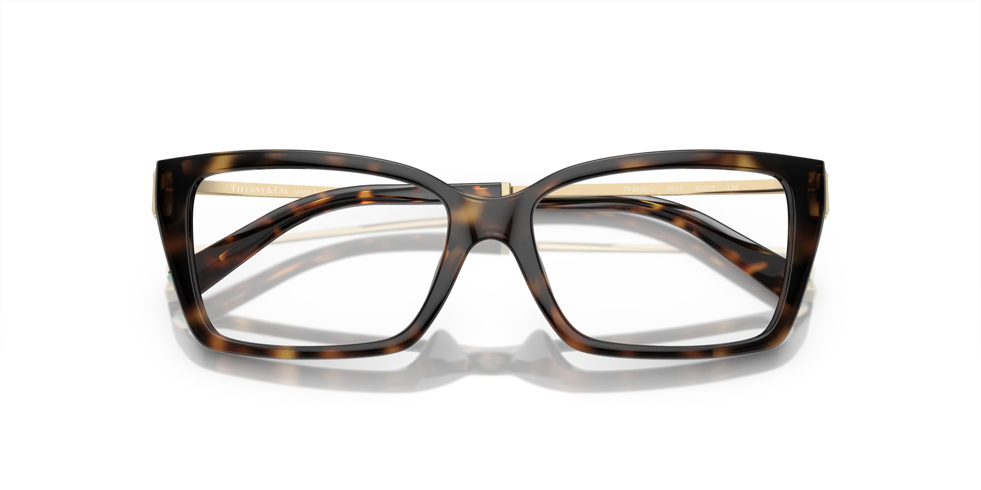 Tiffany TF2239U 8015 Montature da vista Iniettato Tartaruga Squadrata Normale - immagine 2