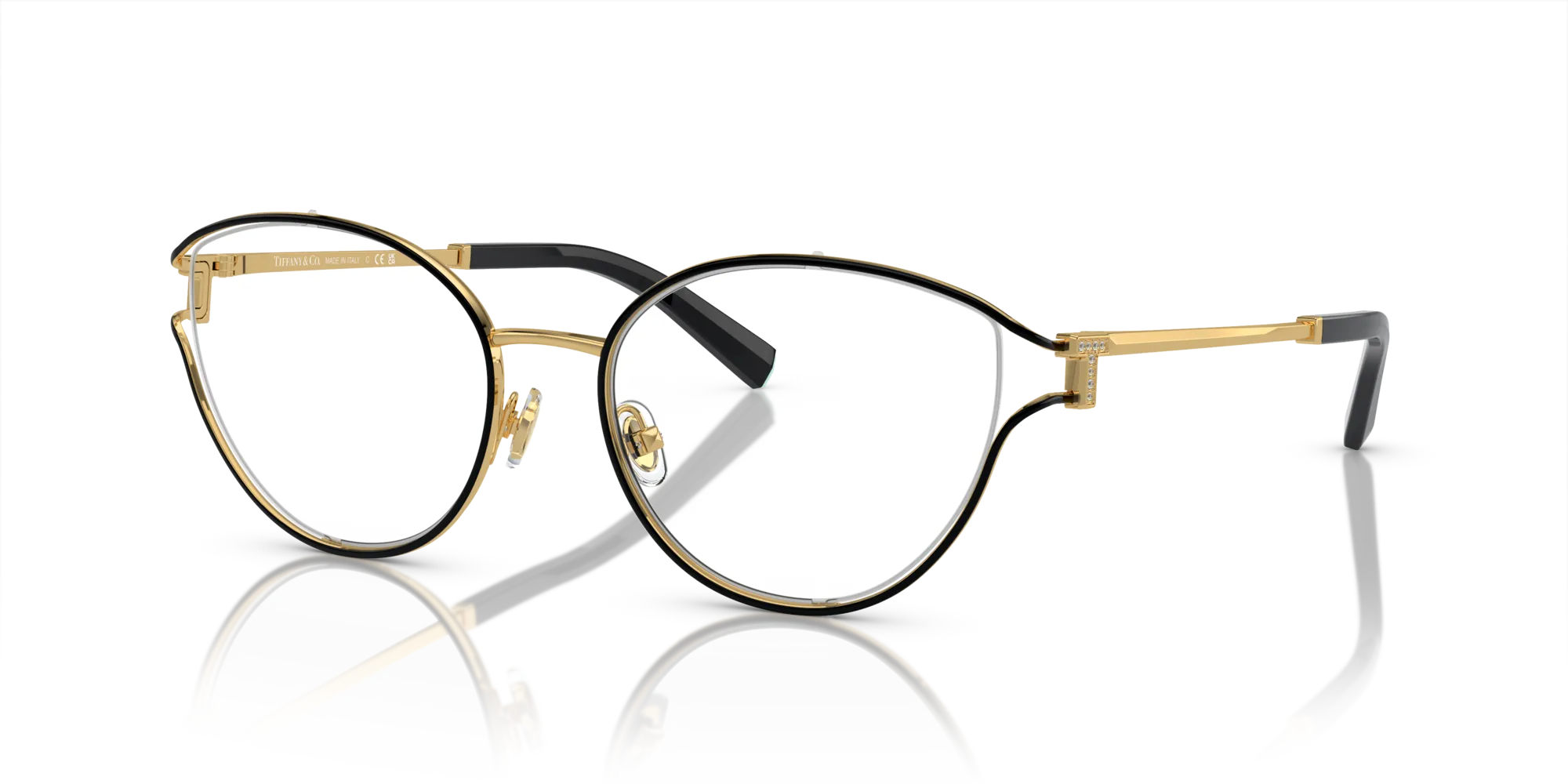 Tiffany TF1157B 6197 Montature da vista Metallo Nero Rotonda Normale - immagine 4