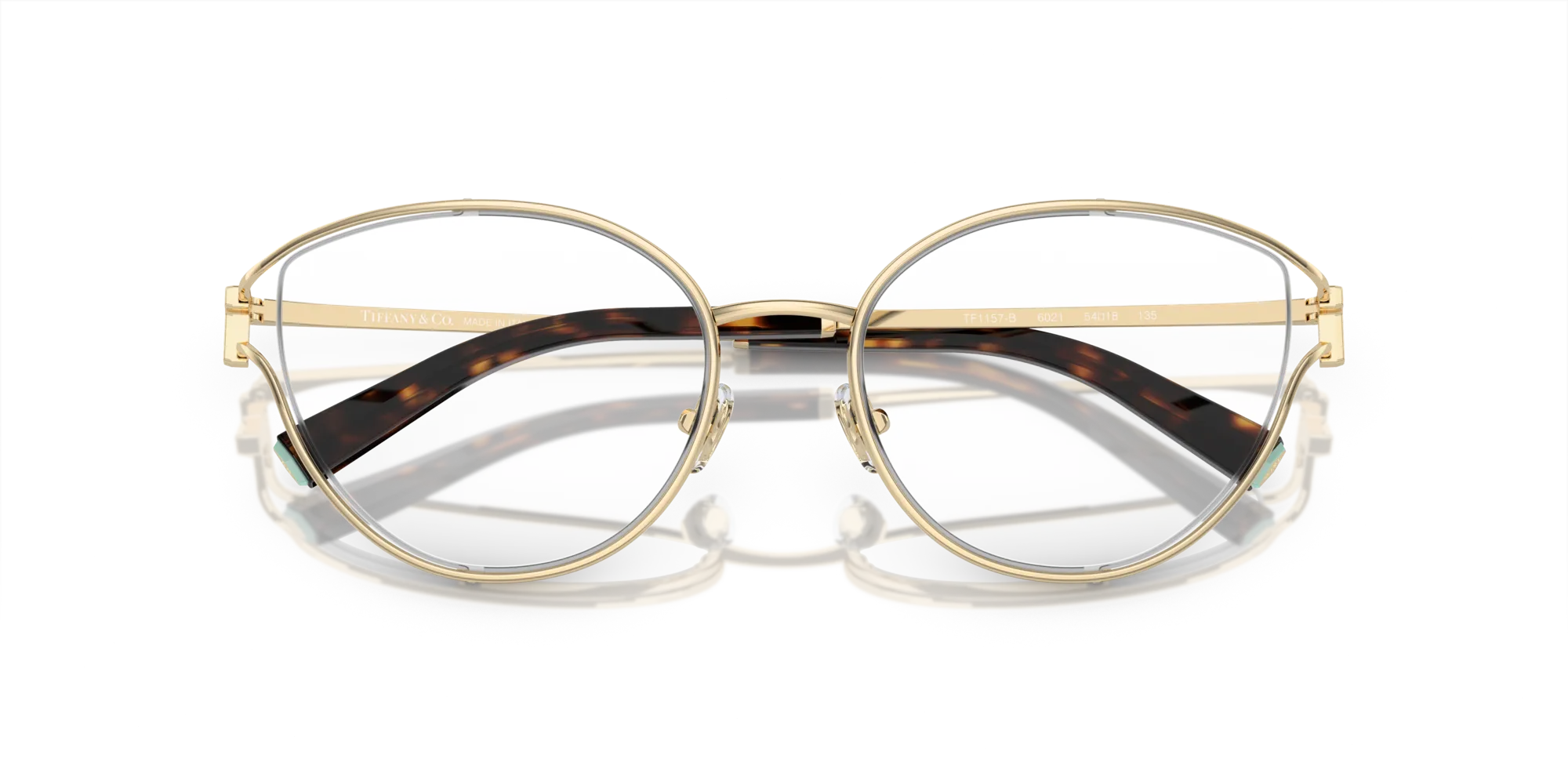 Tiffany TF1157B 6021 Montature da vista Metallo Oro Trasparente Rotonda Normale - immagine 2