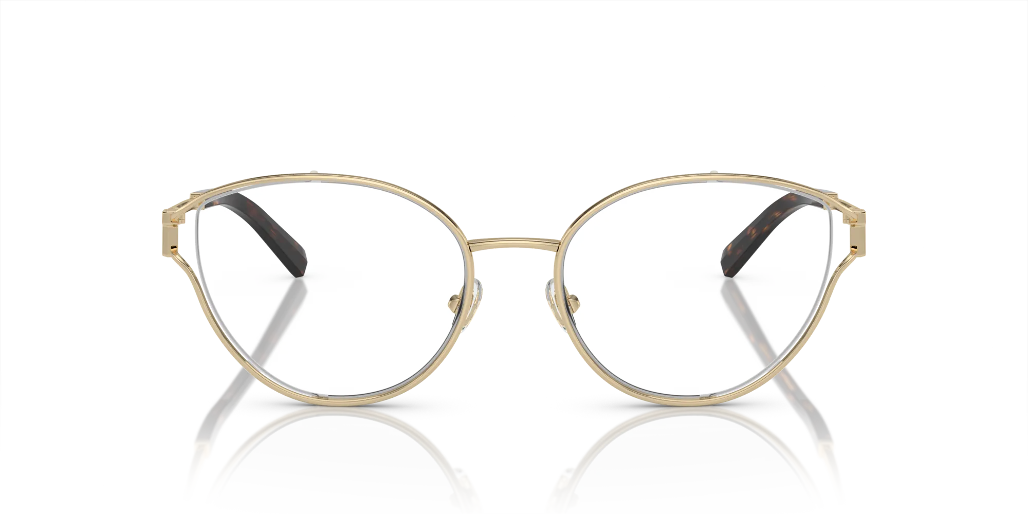 Tiffany TF1157B 6021 Montature da vista Metallo Oro Trasparente Rotonda Normale - immagine 3
