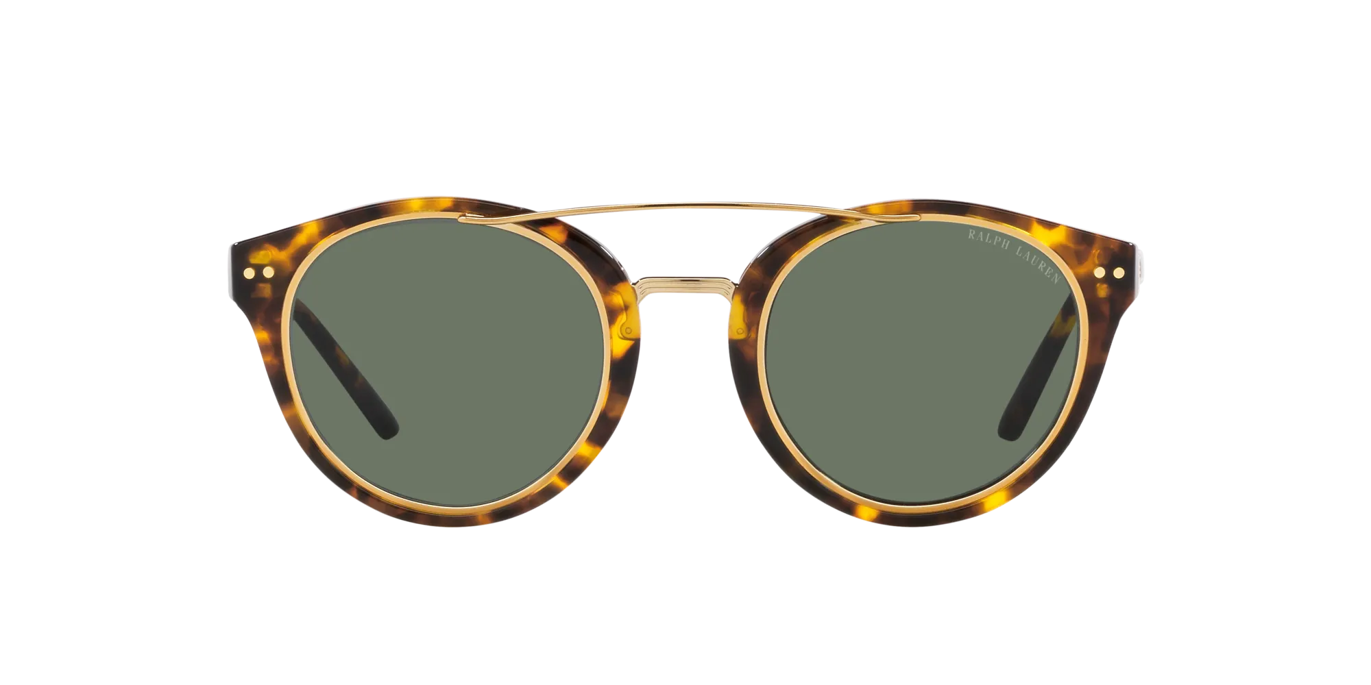 Ralph Lauren RL8210 51345U Occhiali da sole Acetato Tartaruga Verde Pantos Normale - immagine 2