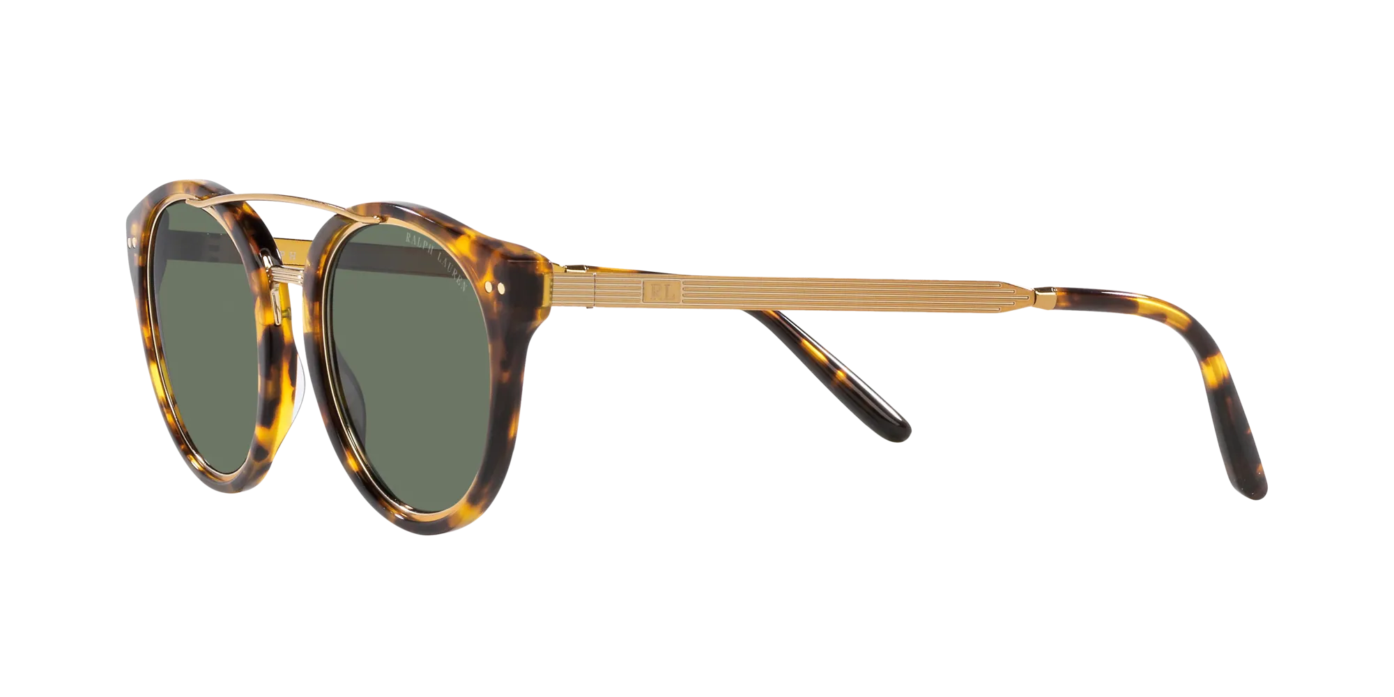 Ralph Lauren RL8210 51345U Occhiali da sole Acetato Tartaruga Verde Pantos Normale - immagine 4