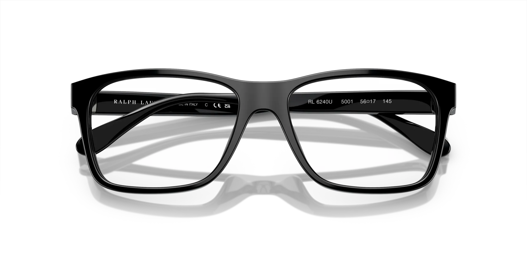 Ralph Lauren RL6240U 5001 Montature da vista Acetato Nero Squadrata Normale - immagine 2