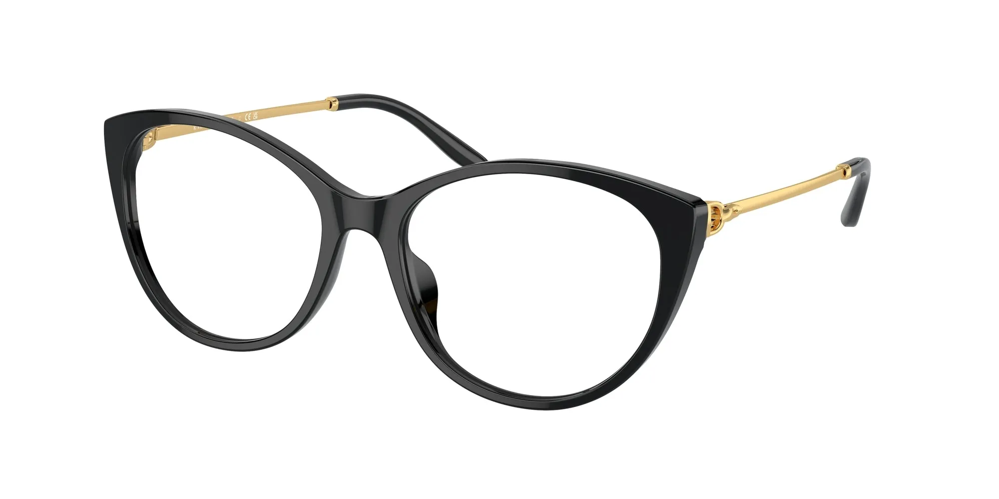 Ralph Lauren RL6239U 5001 Montature da vista Acetato Nero Trasparente Cat Eye Normale - immagine 1