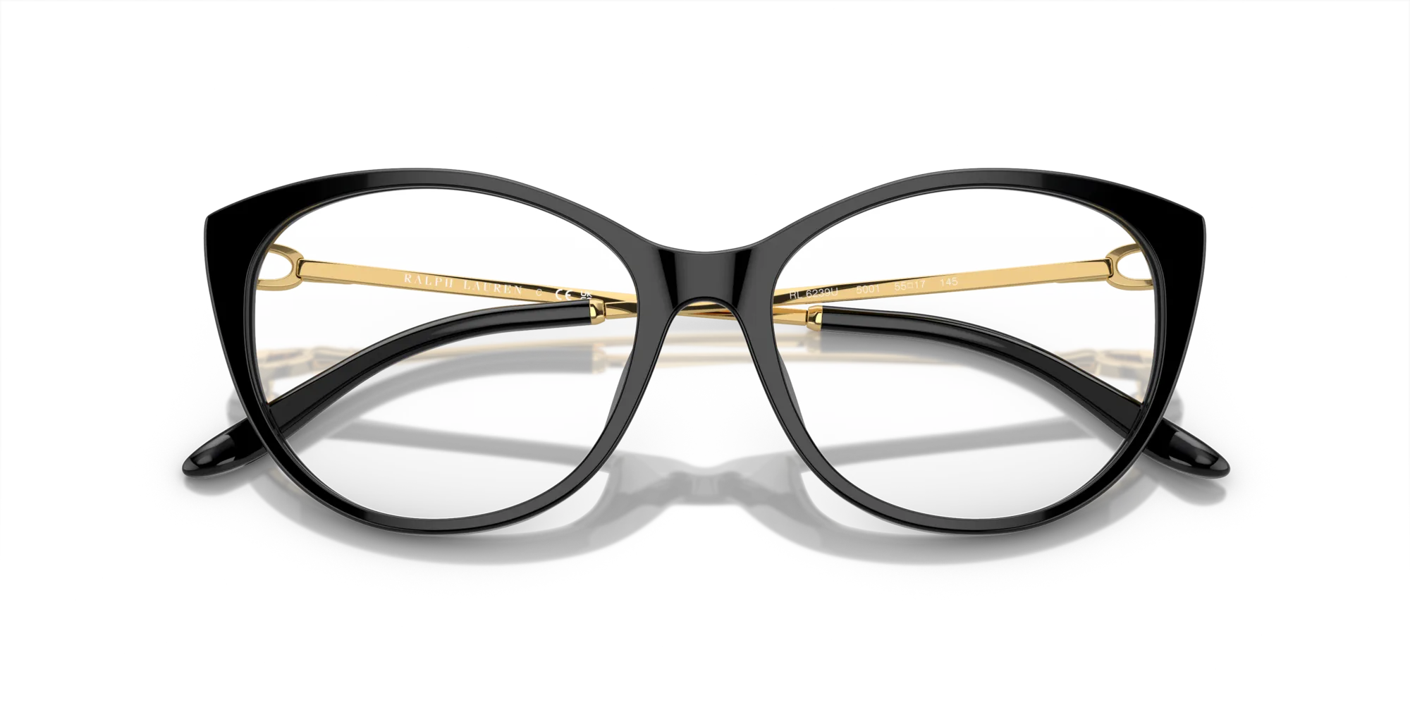Ralph Lauren RL6239U 5001 Montature da vista Acetato Nero Cat Eye Normale - immagine 2