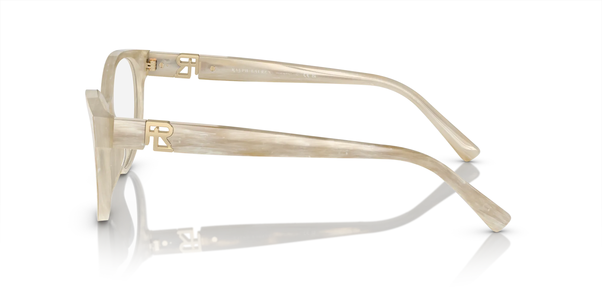 Ralph Lauren RL6238U 6107 Montature da vista Acetato Beige Trasparente Cat Eye Normale - immagine 4