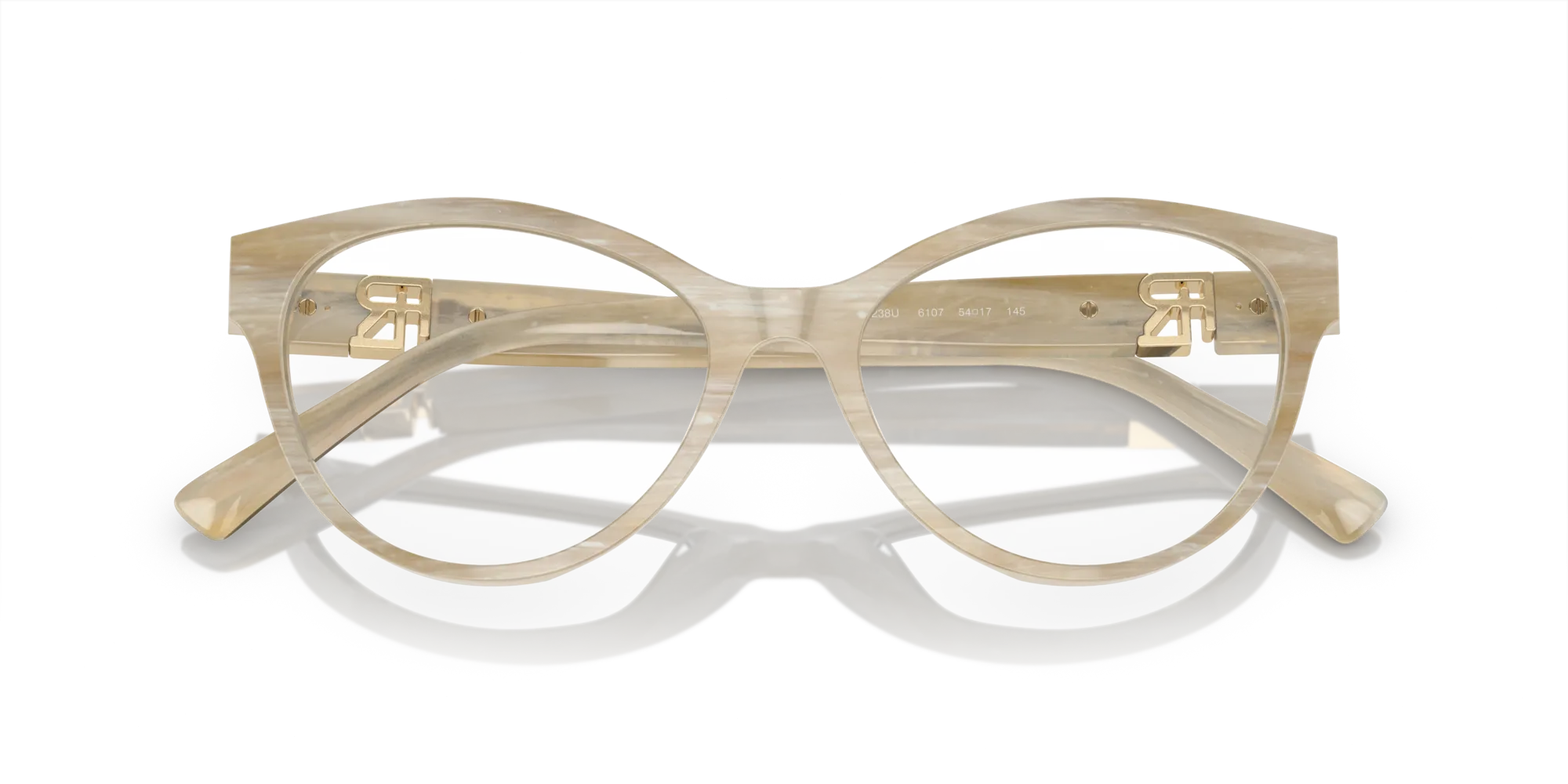 Ralph Lauren RL6238U 6107 Montature da vista Acetato Beige Cat Eye Normale - immagine 2