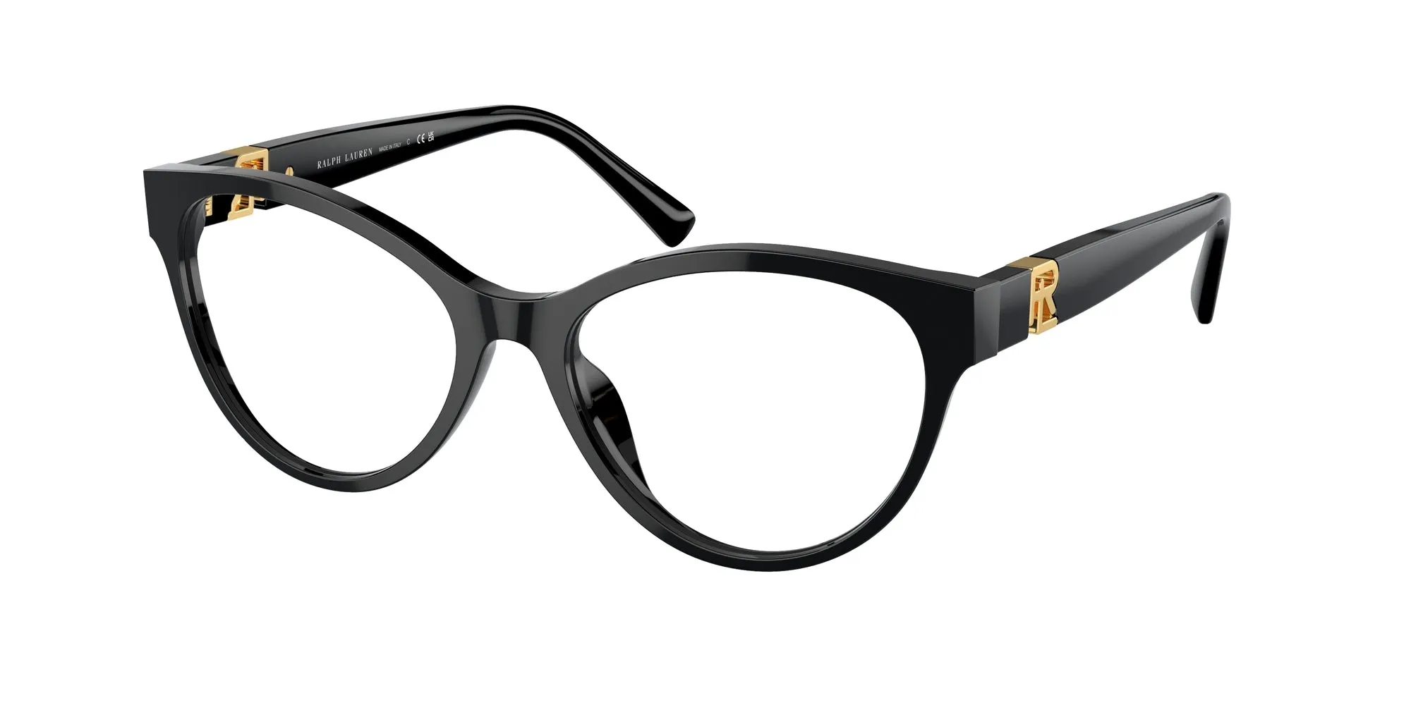 Ralph Lauren RL6238U 5001 Montature da vista Acetato Nero Trasparente Cat Eye Normale - immagine 1