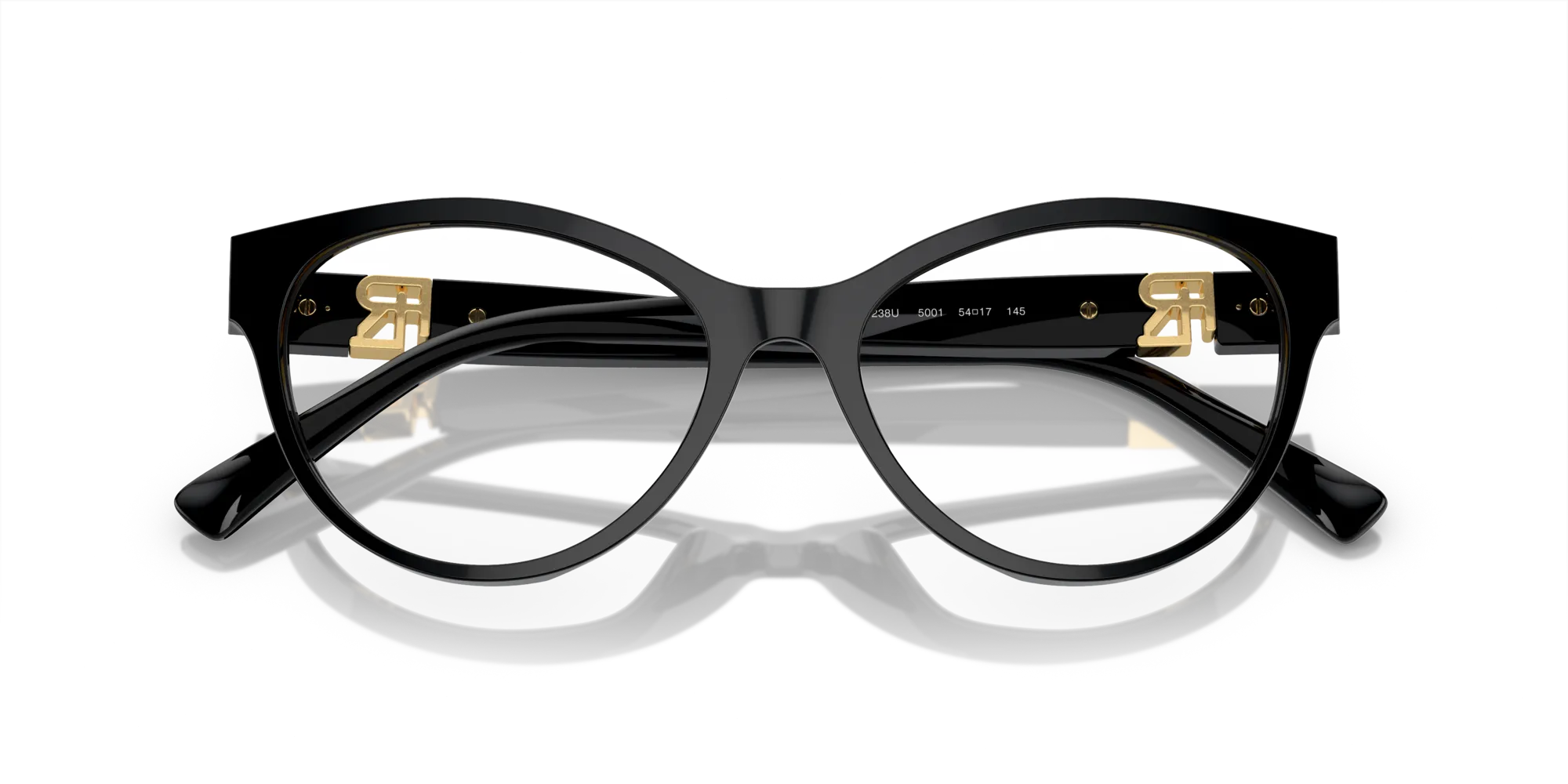 Ralph Lauren RL6238U 5001 Montature da vista Acetato Nero Cat Eye Normale - immagine 2