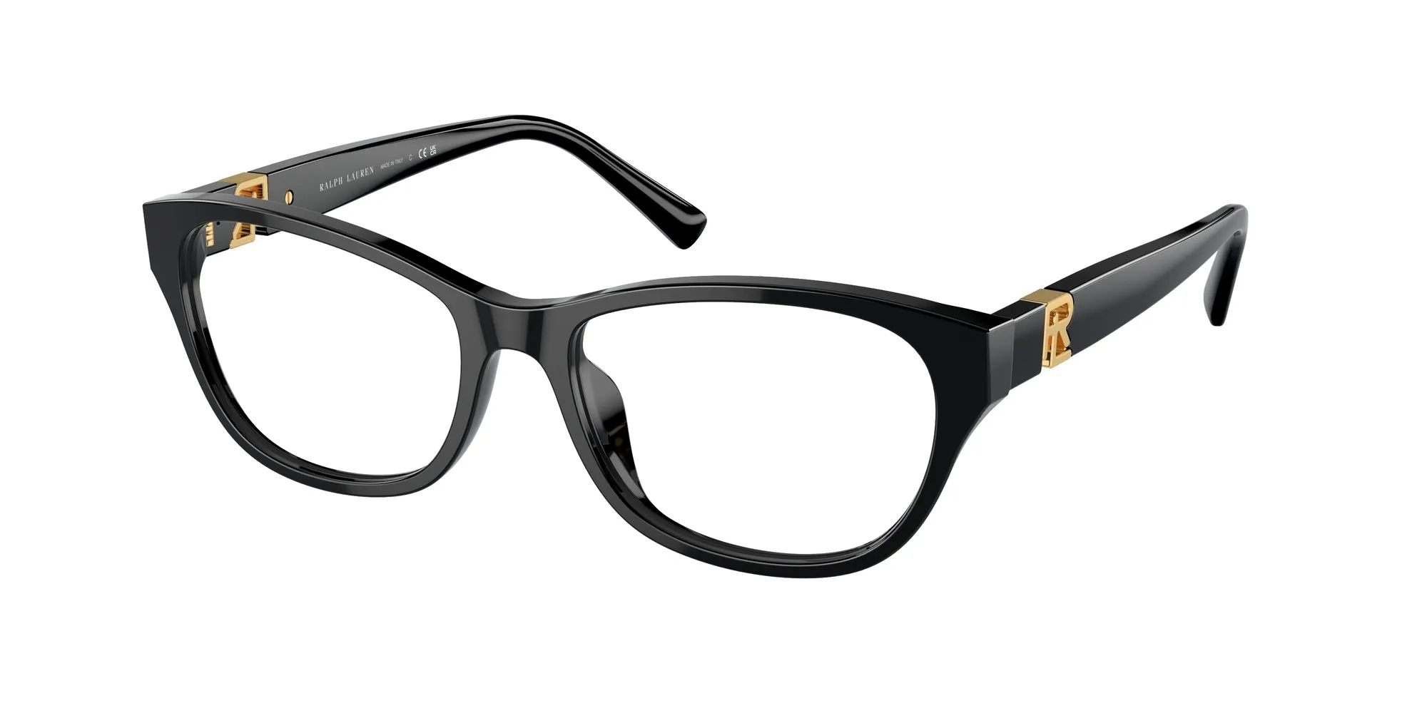 Ralph Lauren RL6237U 5001 Montature da vista Acetato Nero Trasparente Rotonda Normale - immagine 1