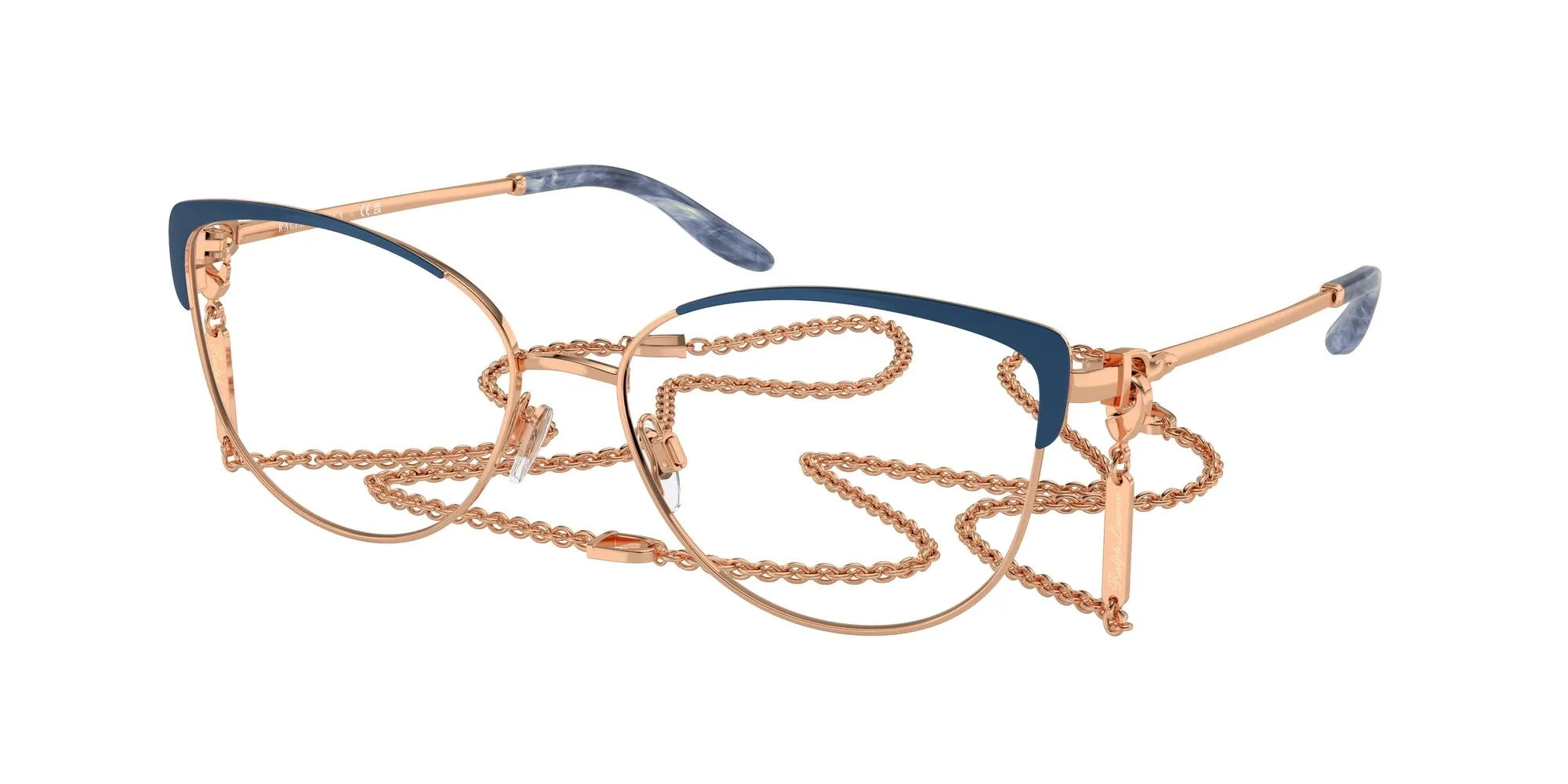 Ralph Lauren RL5123 9460 Montature da vista Metallo Blu Cat Eye Normale - immagine 1