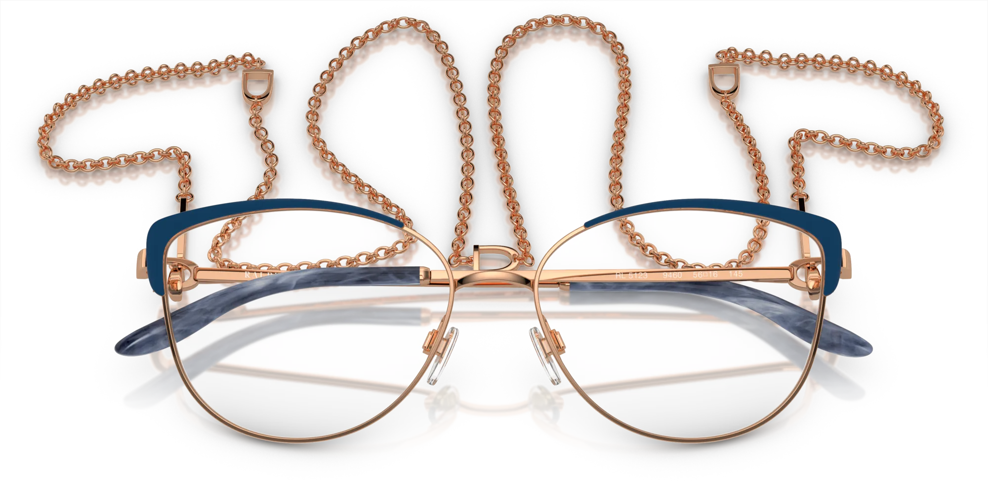 Ralph Lauren RL5123 9460 Montature da vista Metallo Blu Cat Eye Normale - immagine 2