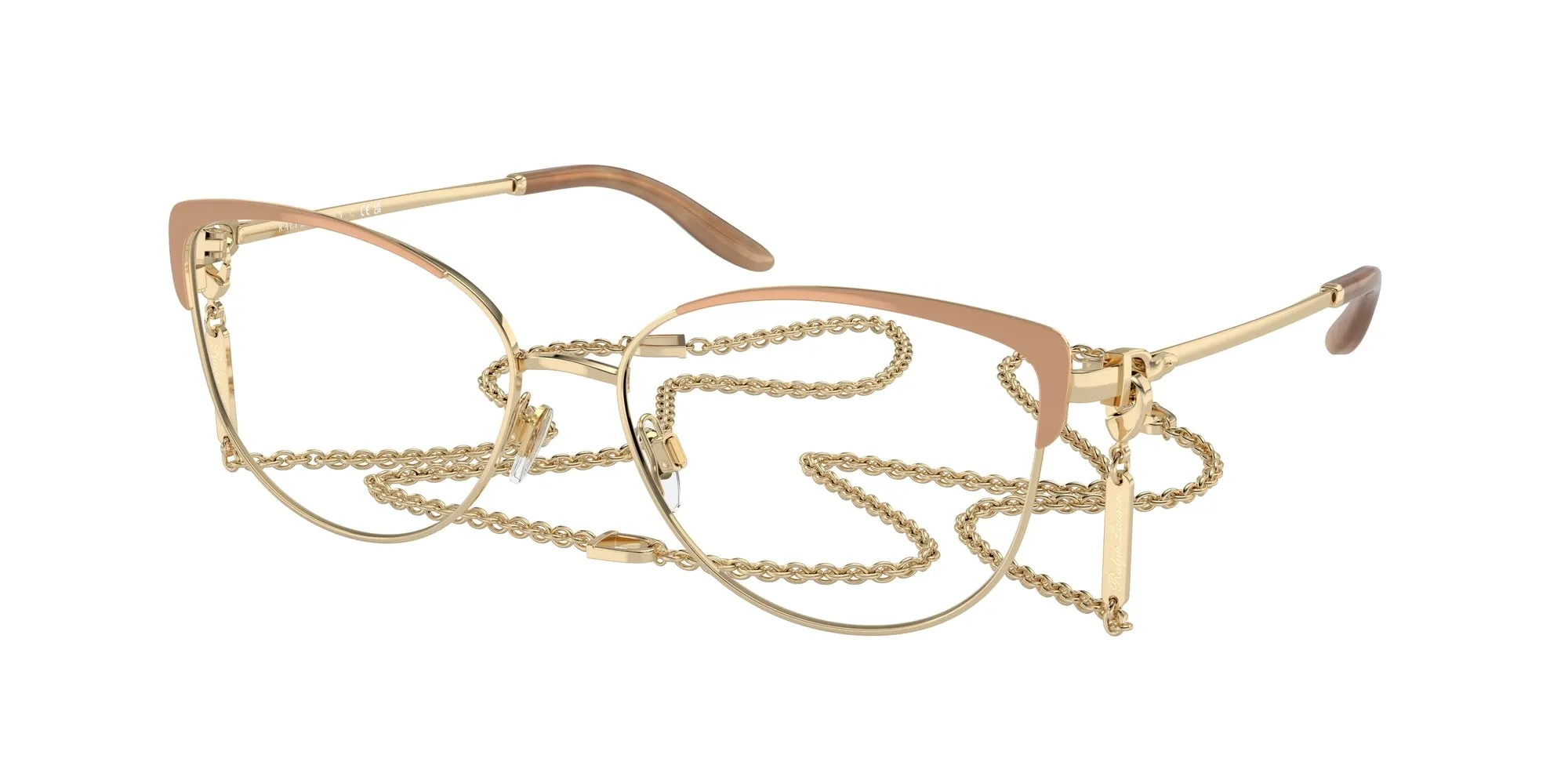 Ralph Lauren RL5123 9150 Montature da vista Metallo Oro Cat Eye Normale - immagine 1