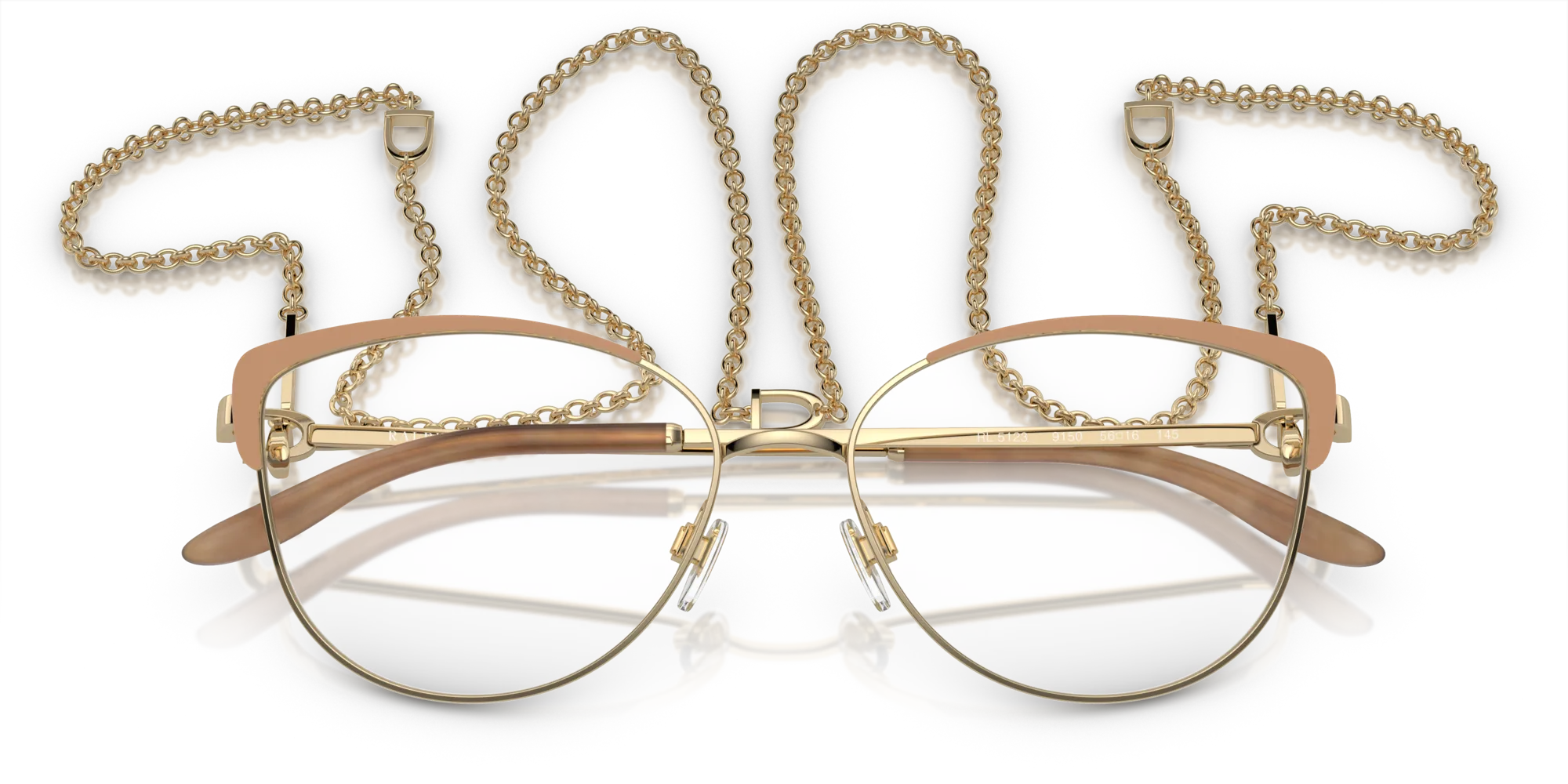 Ralph Lauren RL5123 9150 Montature da vista Metallo Oro Cat Eye Normale - immagine 2