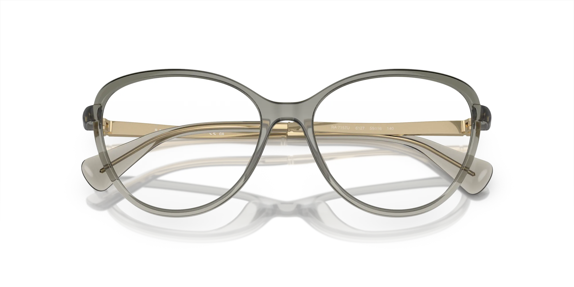 Ralph Lauren RA7157U 6127 Montature da vista Iniettato Grigio Rotonda Normale - immagine 2