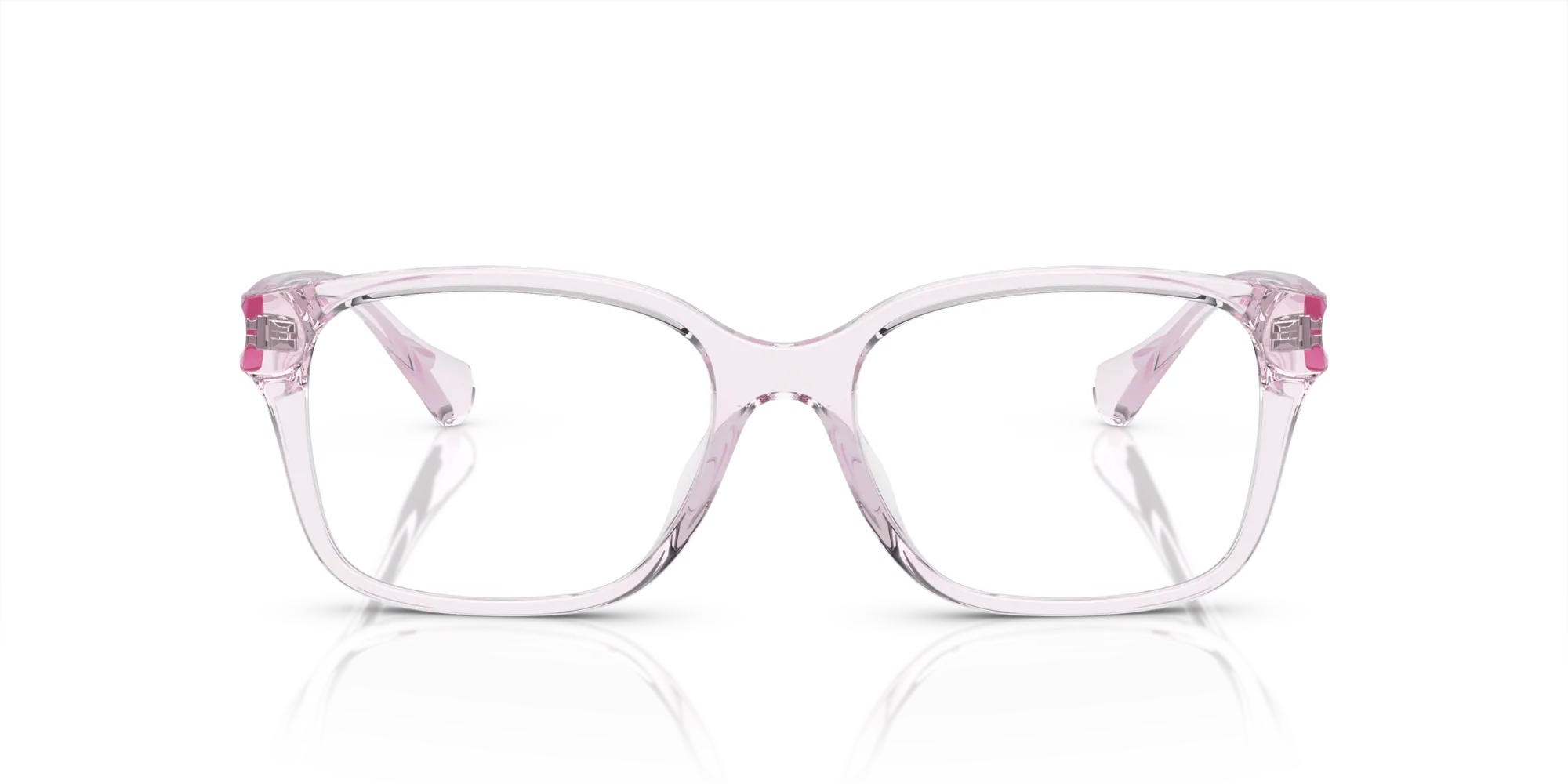 Ralph Lauren RA7155U 6121 Montature da vista Iniettato Rosa Trasparente Squadrata Normale - immagine 3