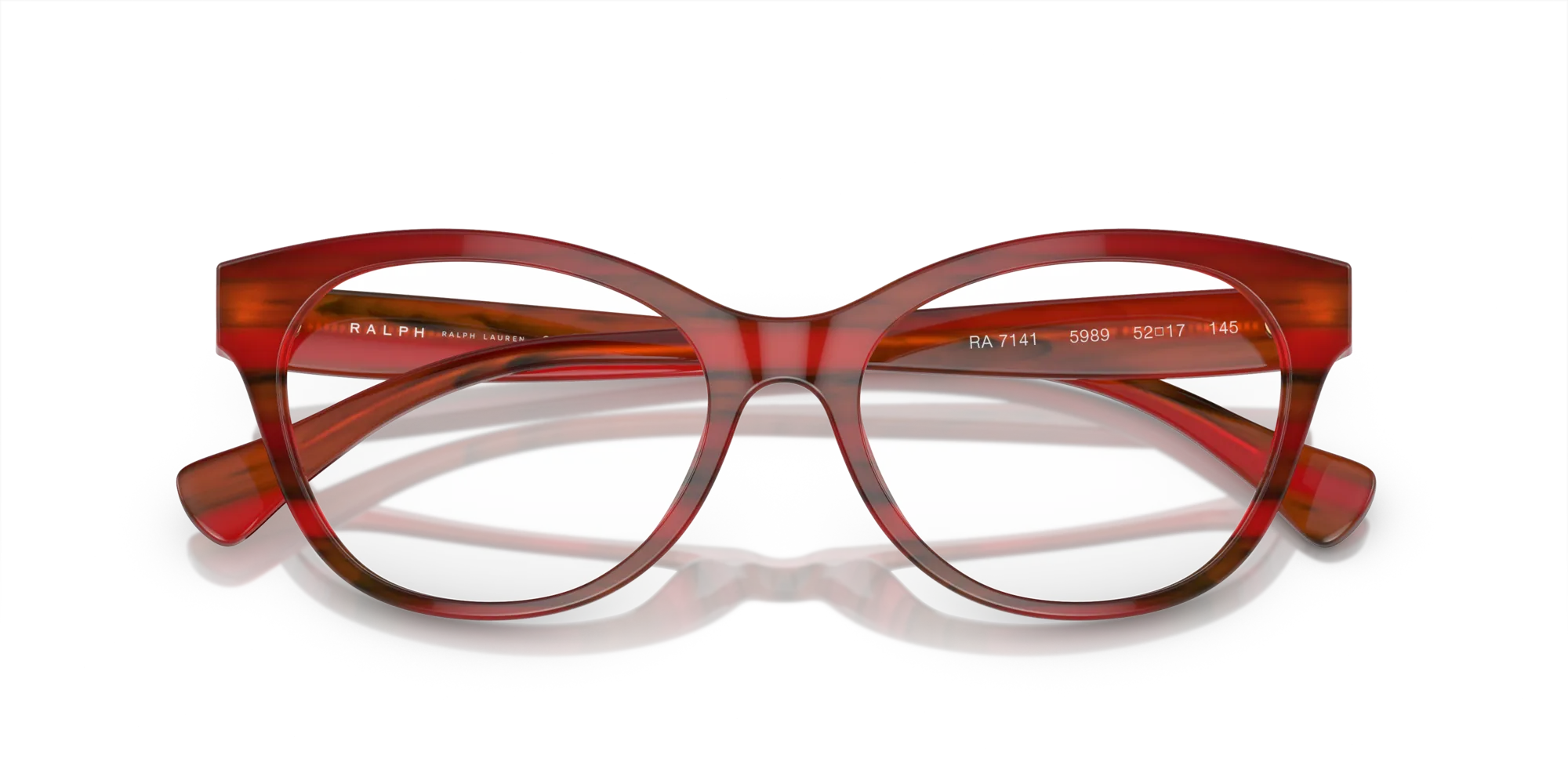 Ralph Lauren RA7141 5989 Montature da vista Acetato Rosso Cat Eye Normale - immagine 2