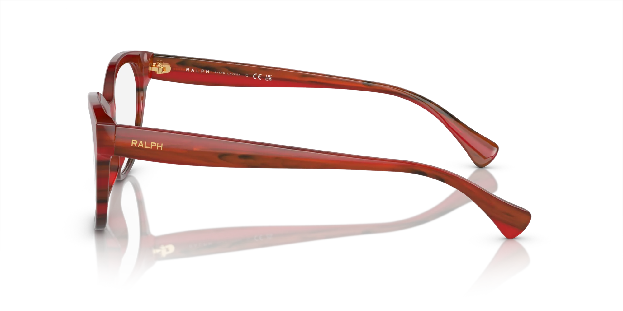 Ralph Lauren RA7141 5989 Montature da vista Acetato Rosso Cat Eye Normale - immagine 4