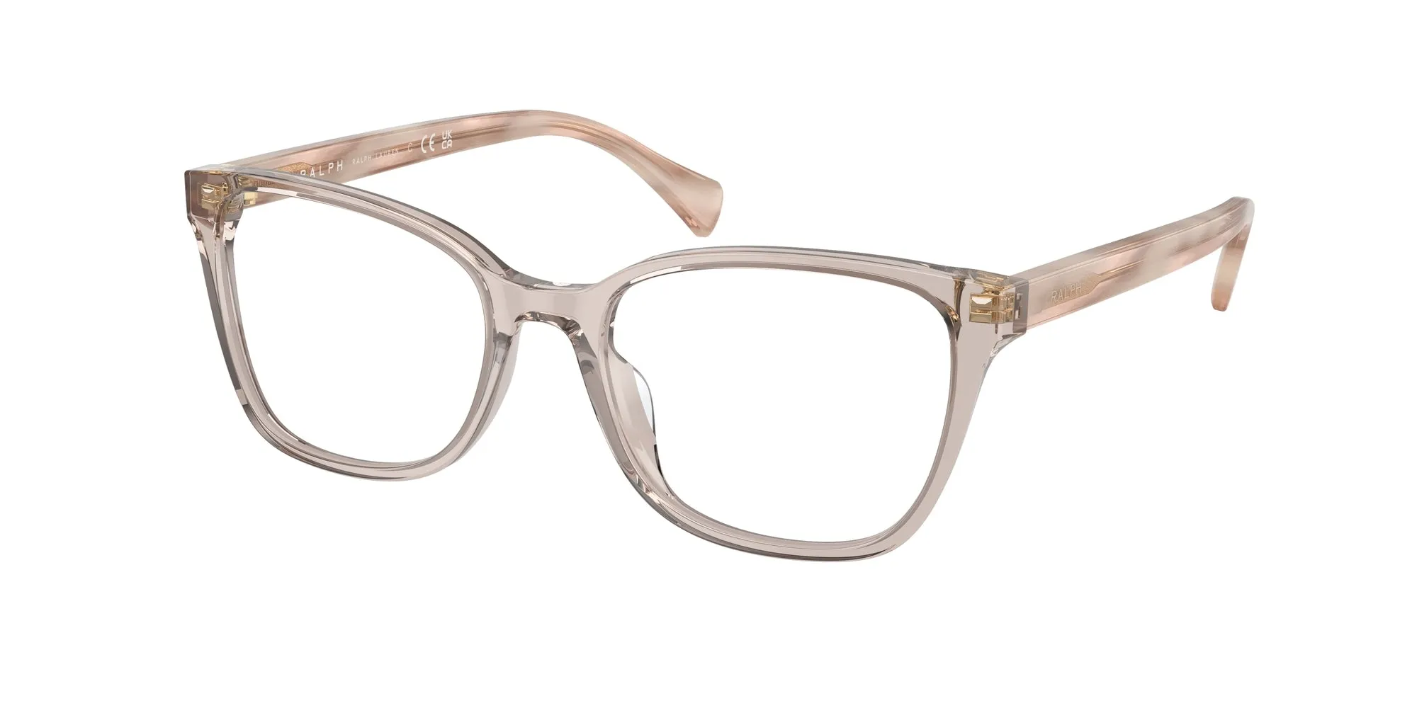 Ralph Lauren RA7137U 6124 Montature da vista Acetato Beige Trasparente Pillow Normale - immagine 1
