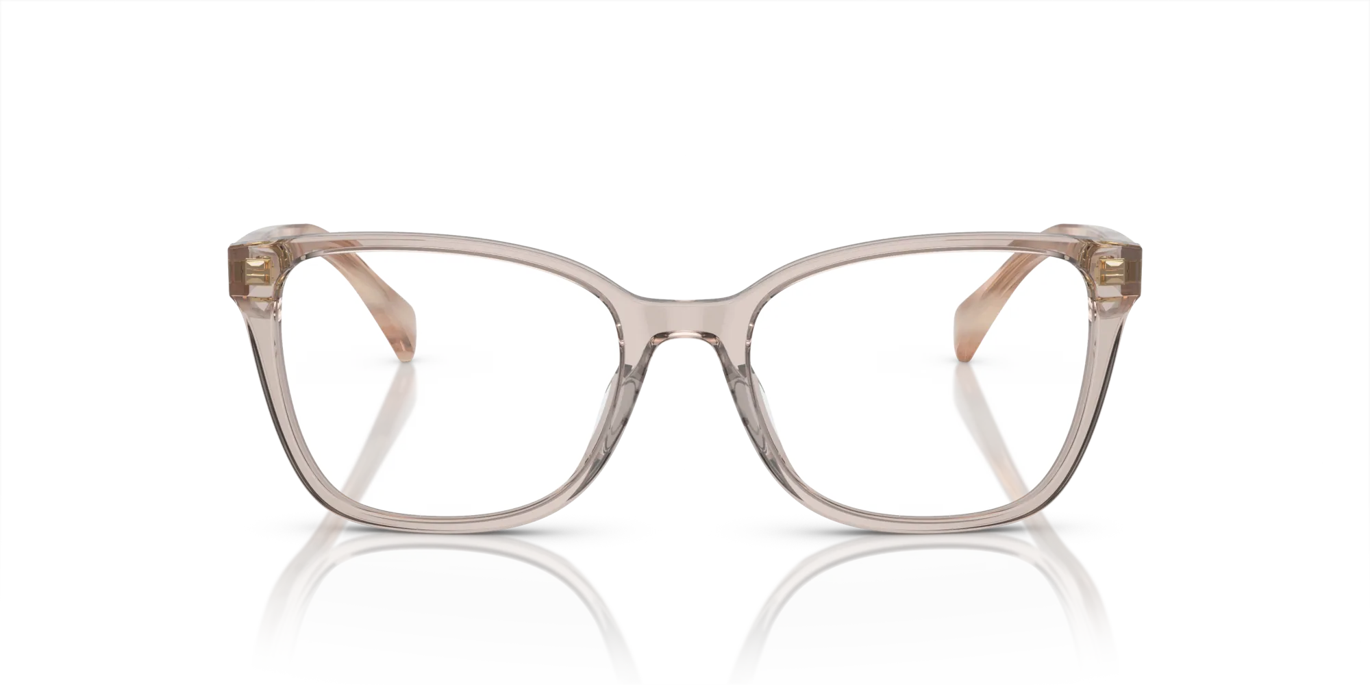 Ralph Lauren RA7137U 6124 Montature da vista Acetato Beige Trasparente Pillow Normale - immagine 3