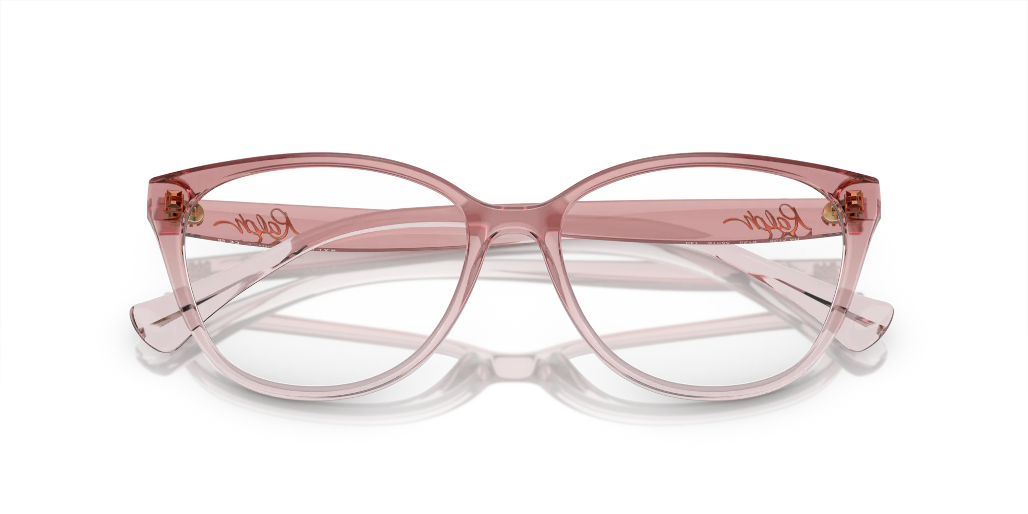 Ralph Lauren RA7135 6125 Montature da vista Iniettato Rosa Cat Eye Normale - immagine 2