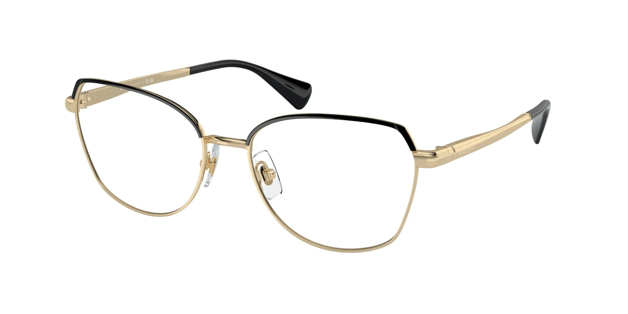 Ralph Lauren RA6058 9443 Montature da vista Metallo Oro Trasparente Geometrica Normale - immagine 1