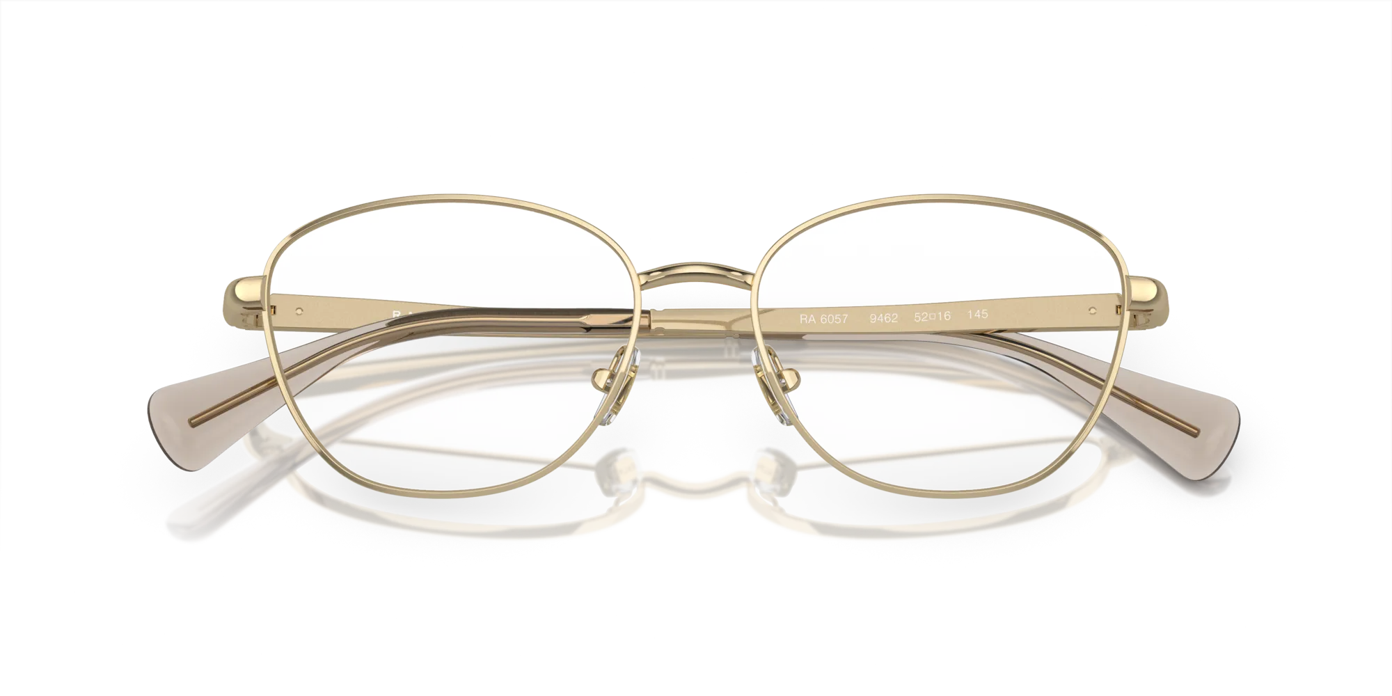 Ralph Lauren RA6057 9462 Montature da vista Metallo Oro Trasparente Rotonda Normale - immagine 2