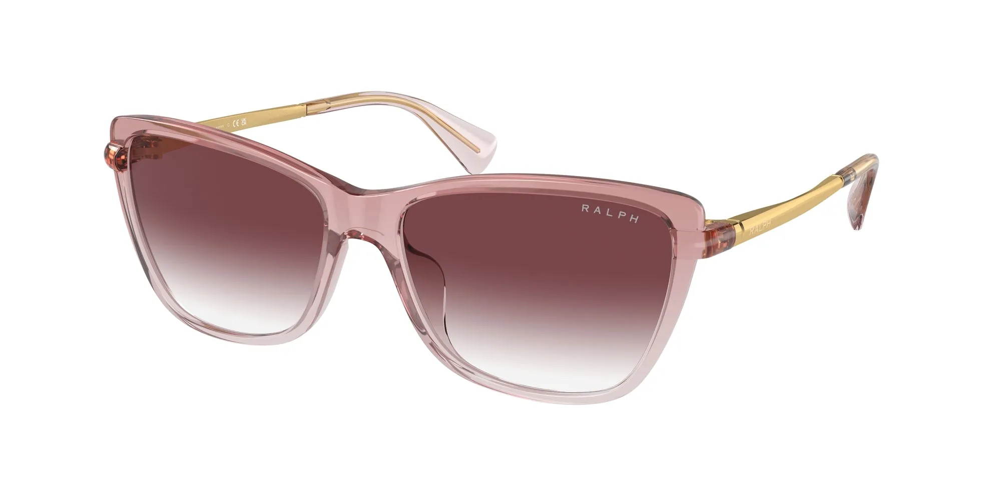Ralph Lauren RA5308U 61258H Occhiali da sole Iniettato Rosa Viola Cat Eye Normale Sfumato - immagine 1