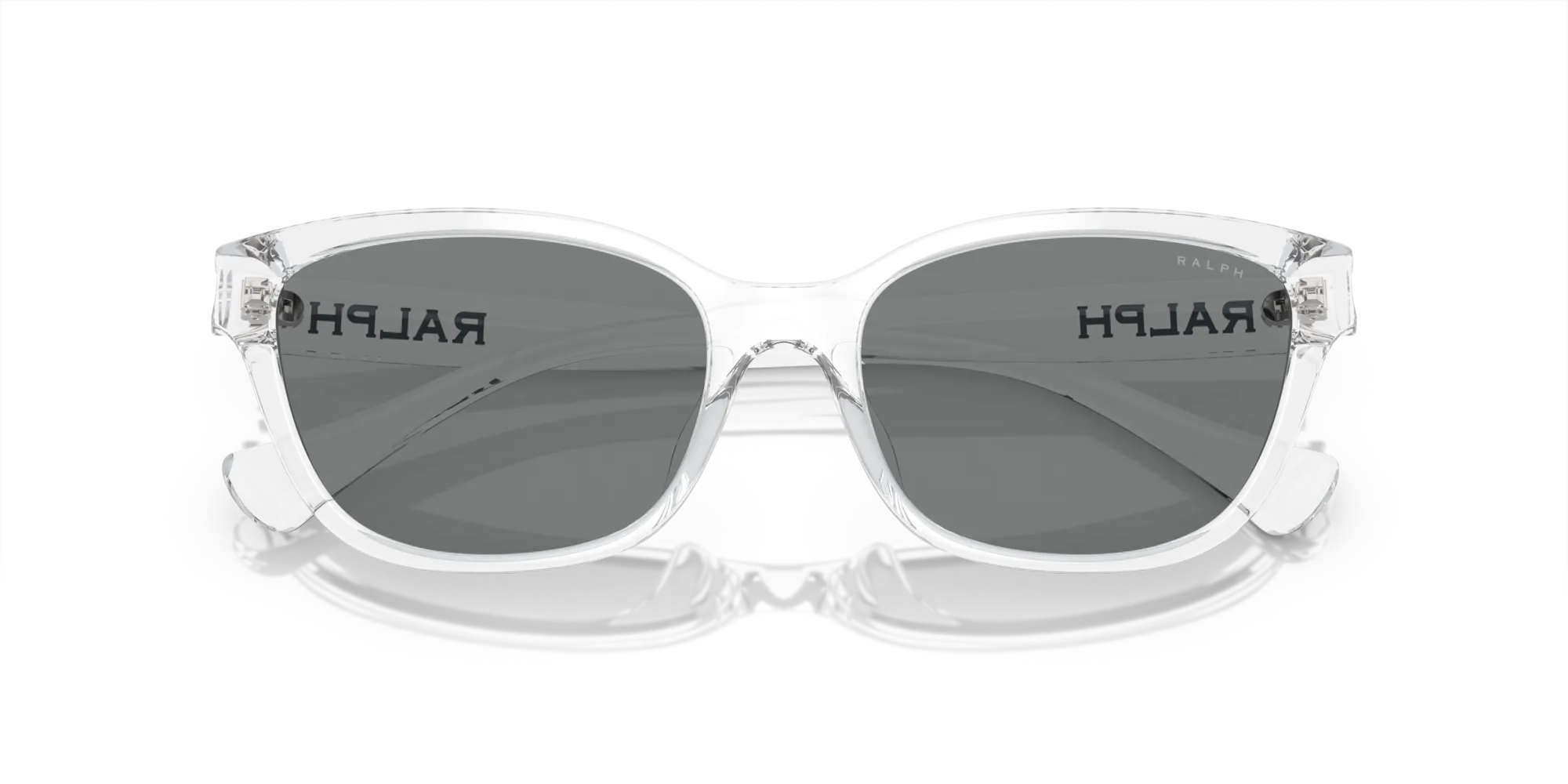 Ralph Lauren RA5307U 533187 Occhiali da sole Iniettato Trasparente Grigio Cat Eye Normale - immagine 2