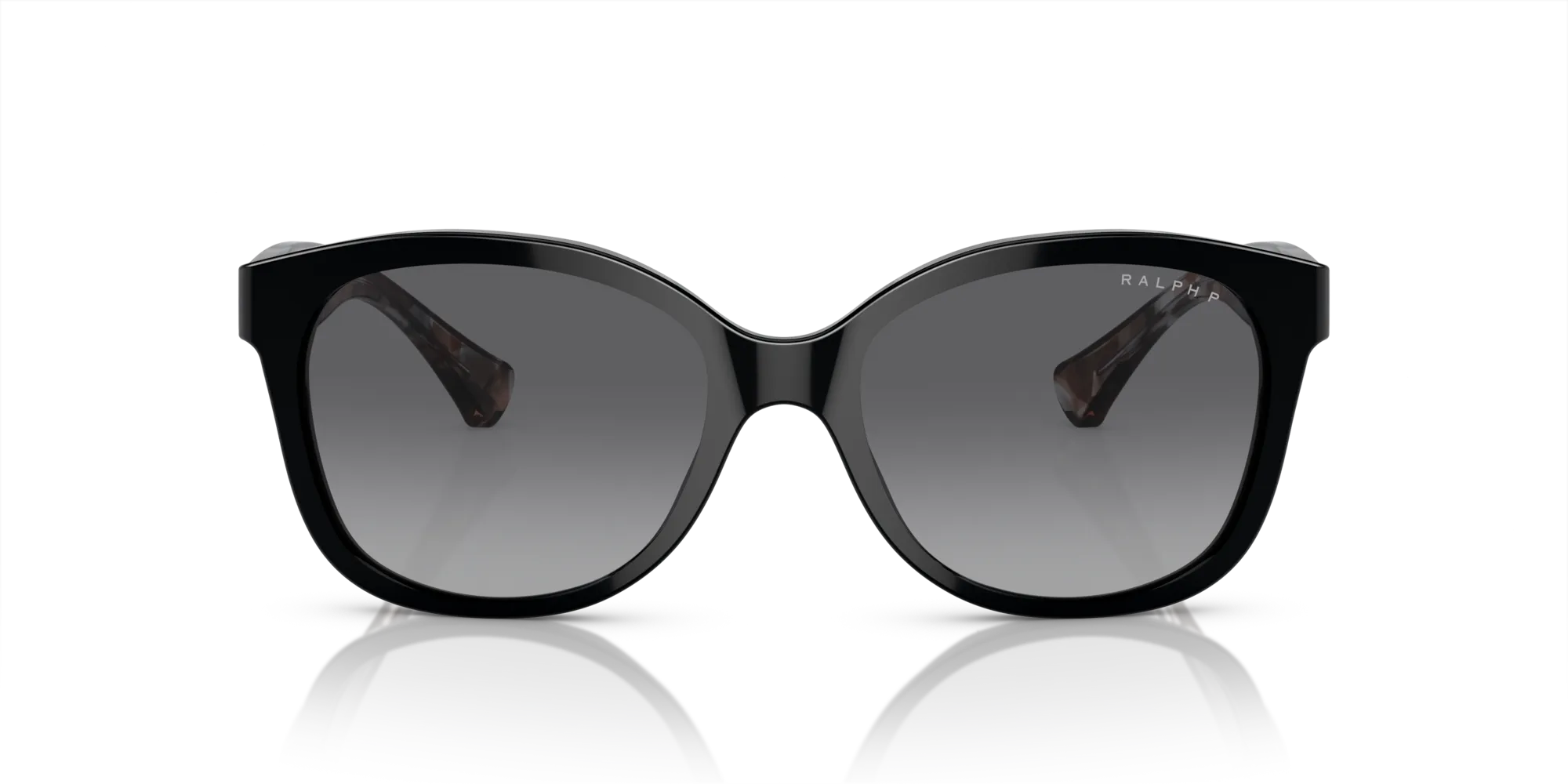 Ralph Lauren RA5191 5001T3 Occhiali da sole Acetato Nero Grigio Cat Eye Polarizzata Sfumato - immagine 3