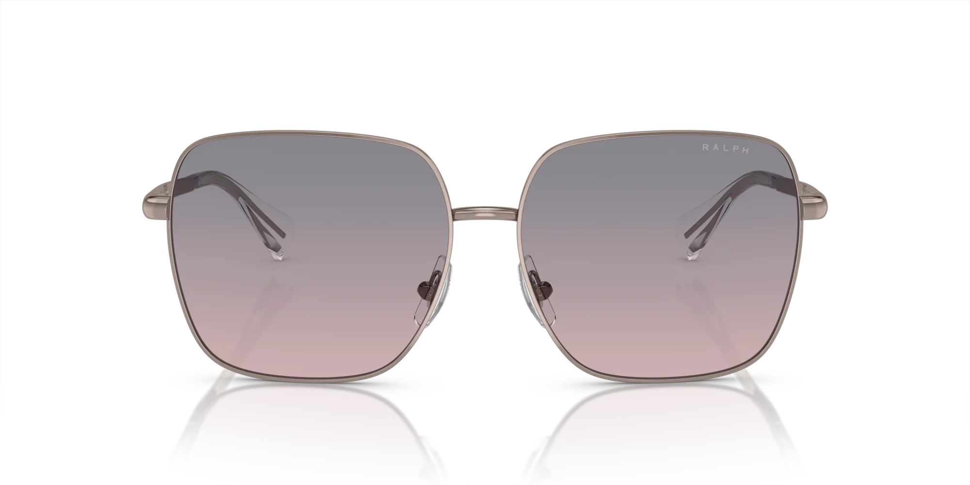 Ralph Lauren RA4142 942768 Occhiali da sole Metallo Oro Marrone Squadrata Normale Sfumato - immagine 3