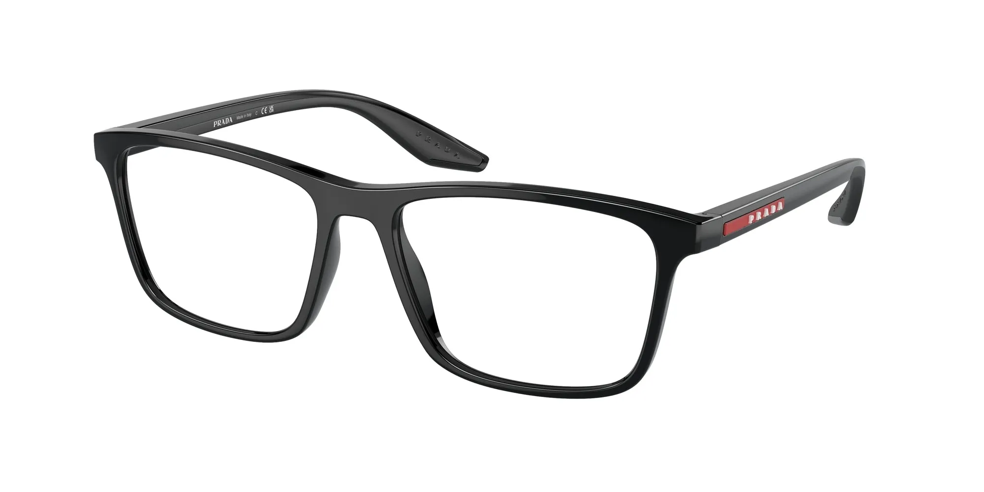 Prada Linea Rossa PS 01QV 1AB1O1 Montature da vista Nylon Nero Pillow Normale - immagine 1