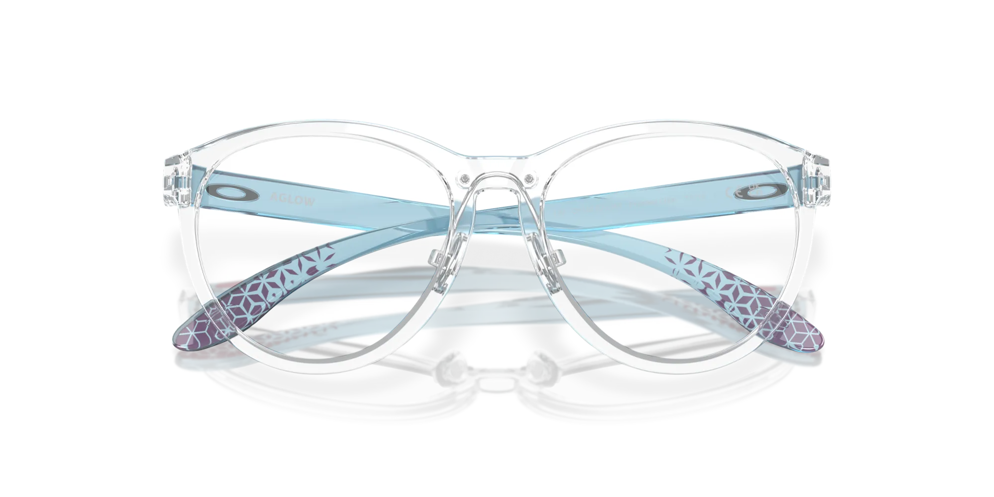 Oakley OY8027D AGLOW 802703 Montature da vista O_Matter Trasparente Rotonda Normale - immagine 2