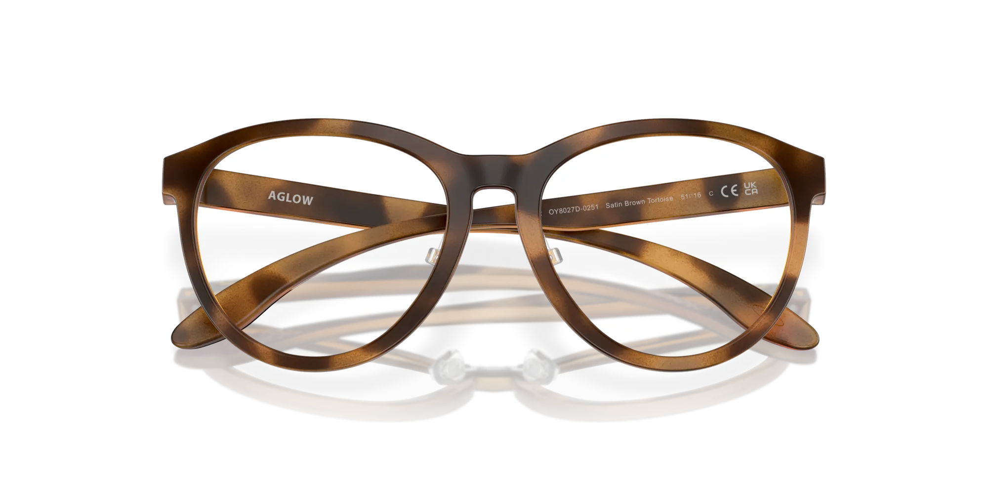 Oakley OY8027D AGLOW 802702 Montature da vista O_Matter Marrone Rotonda Normale - immagine 2