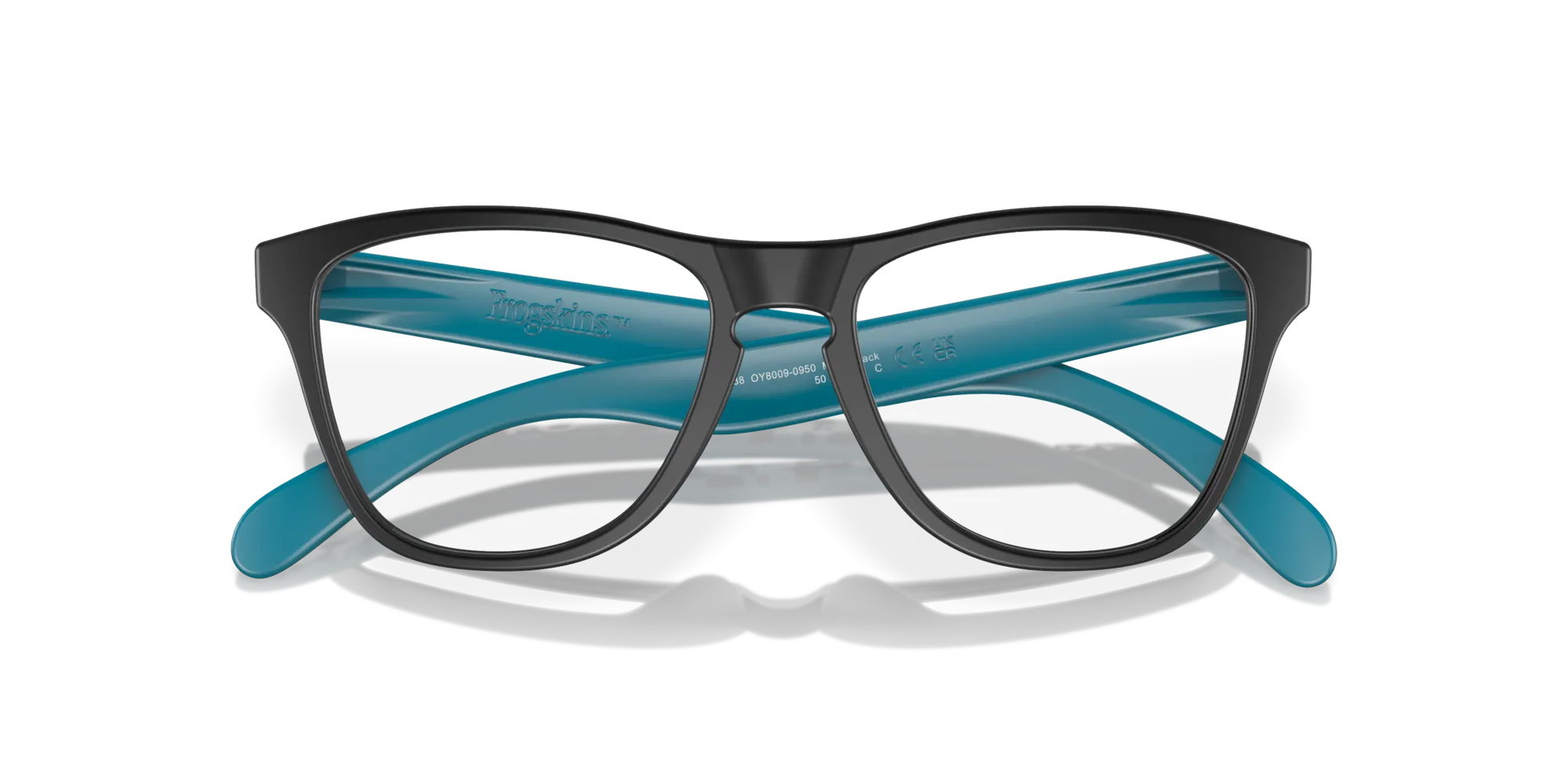 Oakley OY8009 FROGSKINS XS RX 800909 Montature da vista O_Matter Nero Trasparente Rotonda Normale - immagine 2