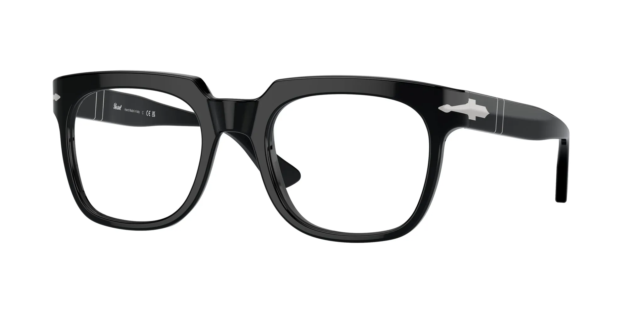 Persol PO3325V 95 Montature da vista Acetato Nero Trasparente Pillow Normale - immagine 1