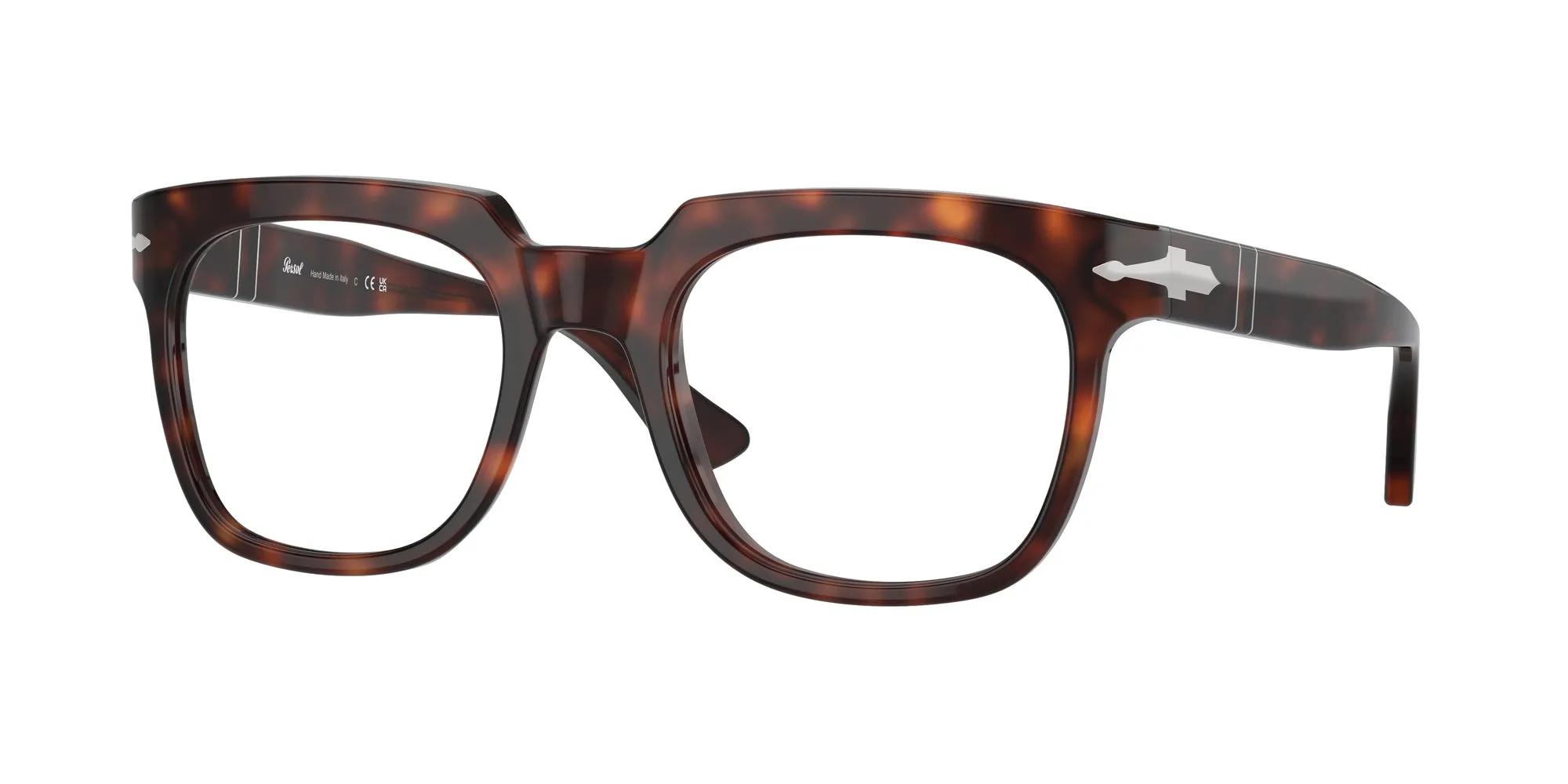 Persol PO3325V 24 Montature da vista Acetato Tartaruga Trasparente Pillow Normale - immagine 1