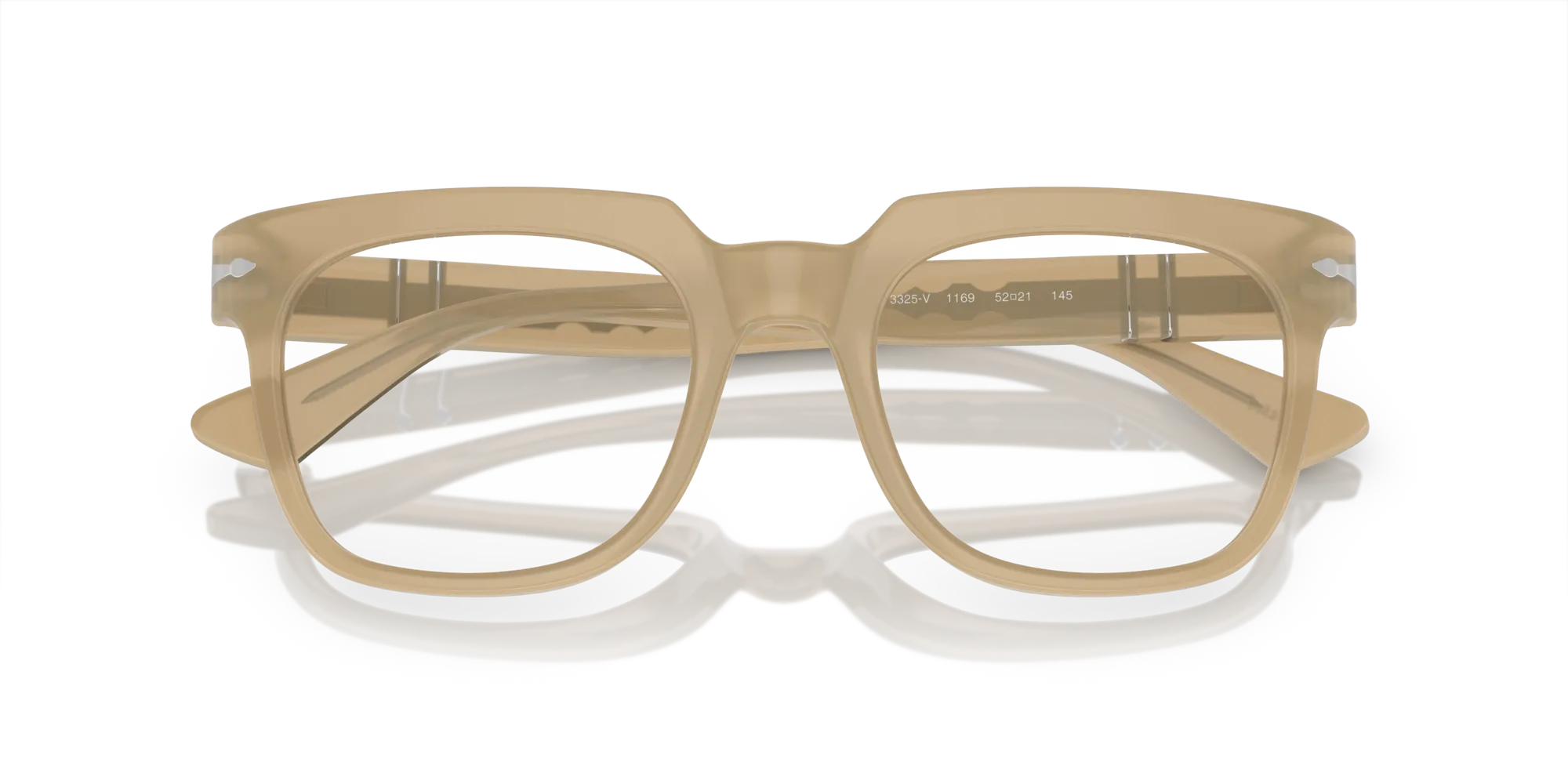 Persol PO3325V 1169 Montature da vista Acetato Marrone Trasparente Pillow Normale - immagine 2