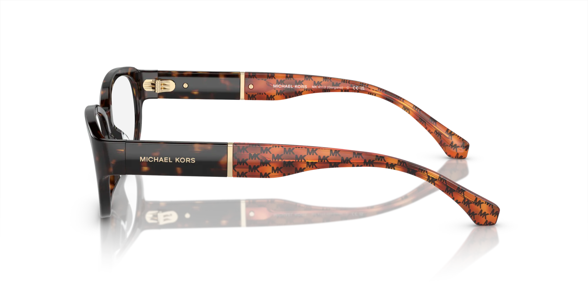 Michael Kors MK4113 GARGANO 3006 Montature da vista Acetato Tartaruga Trasparente Rotonda Normale - immagine 4