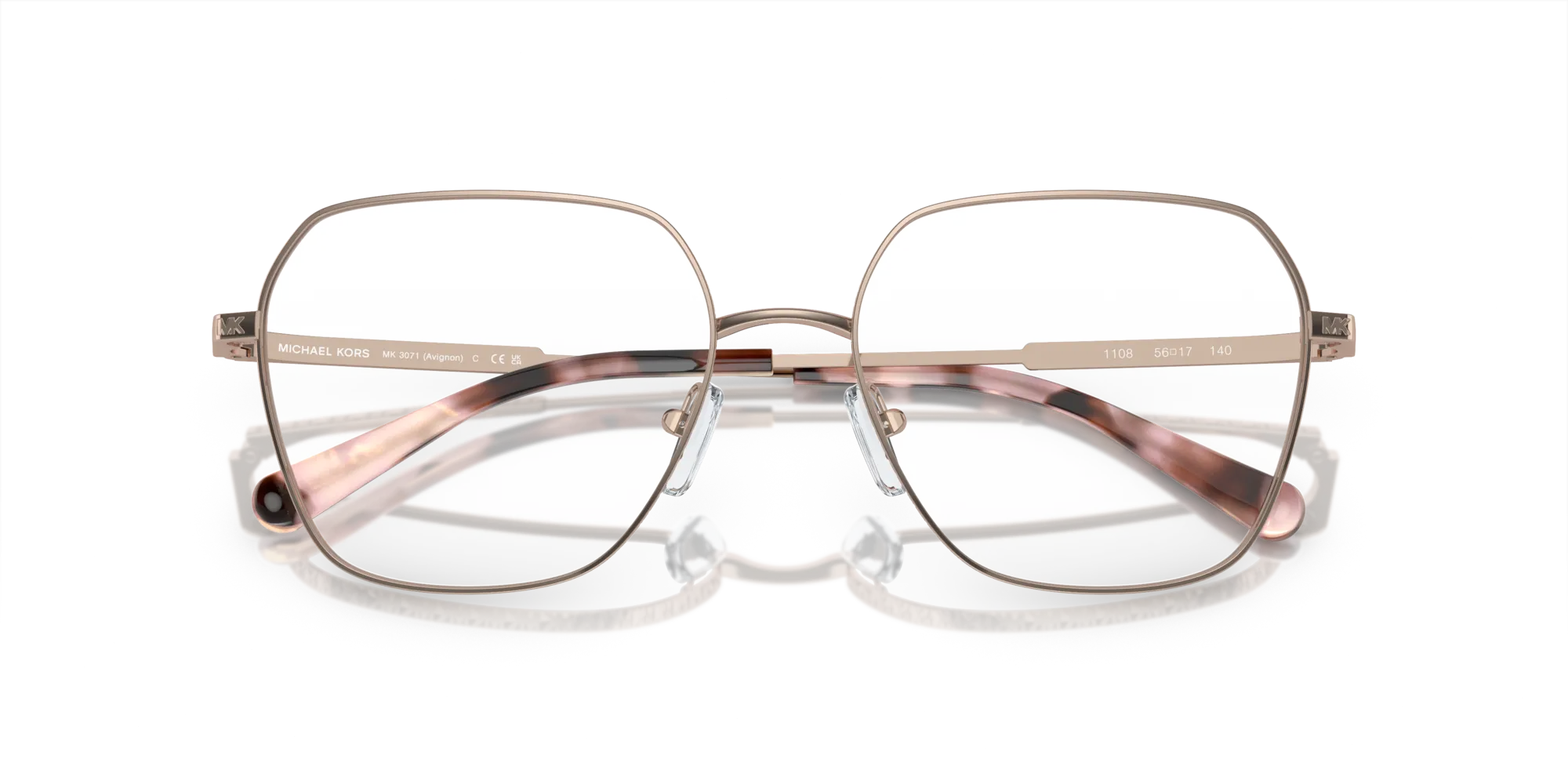 Michael Kors MK3071 AVIGNON 1108 Montature da vista Metallo Oro Squadrata Normale - immagine 2