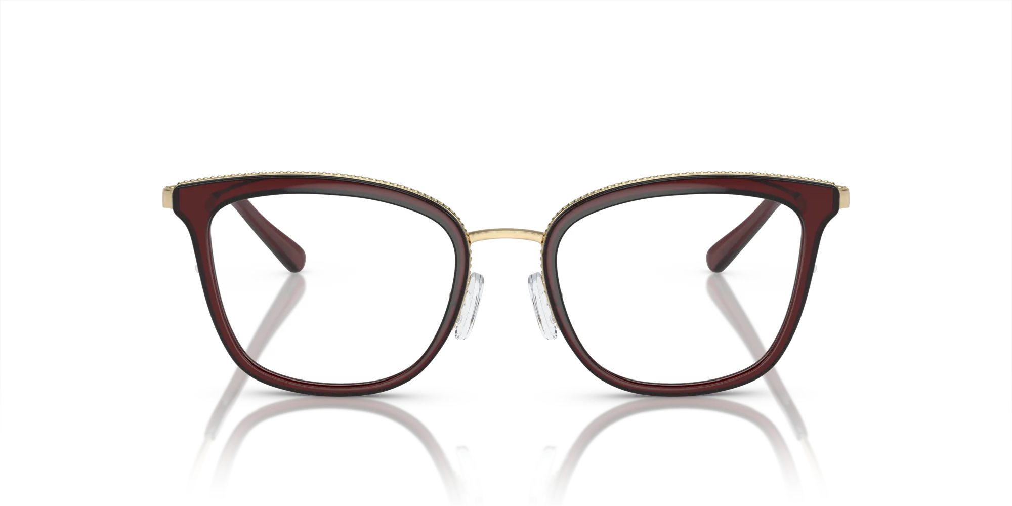 Michael Kors MK3032 COCONUT GROVE 3949 Montature da vista Metallo Rosso Trasparente Squadrata Normale - immagine 3