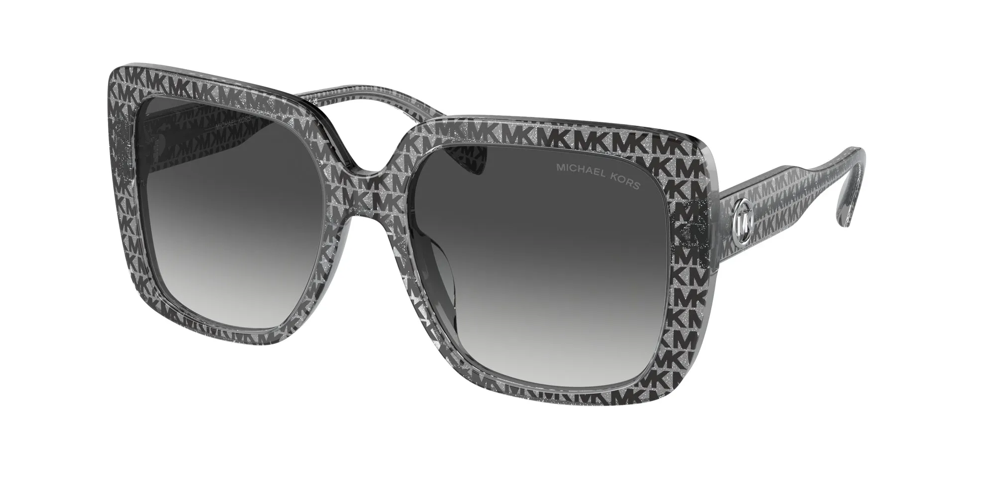 Michael Kors MK2183U MALLORCA 39588G Occhiali da sole Acetato Nero Grigio Squadrata Normale Sfumato - immagine 1