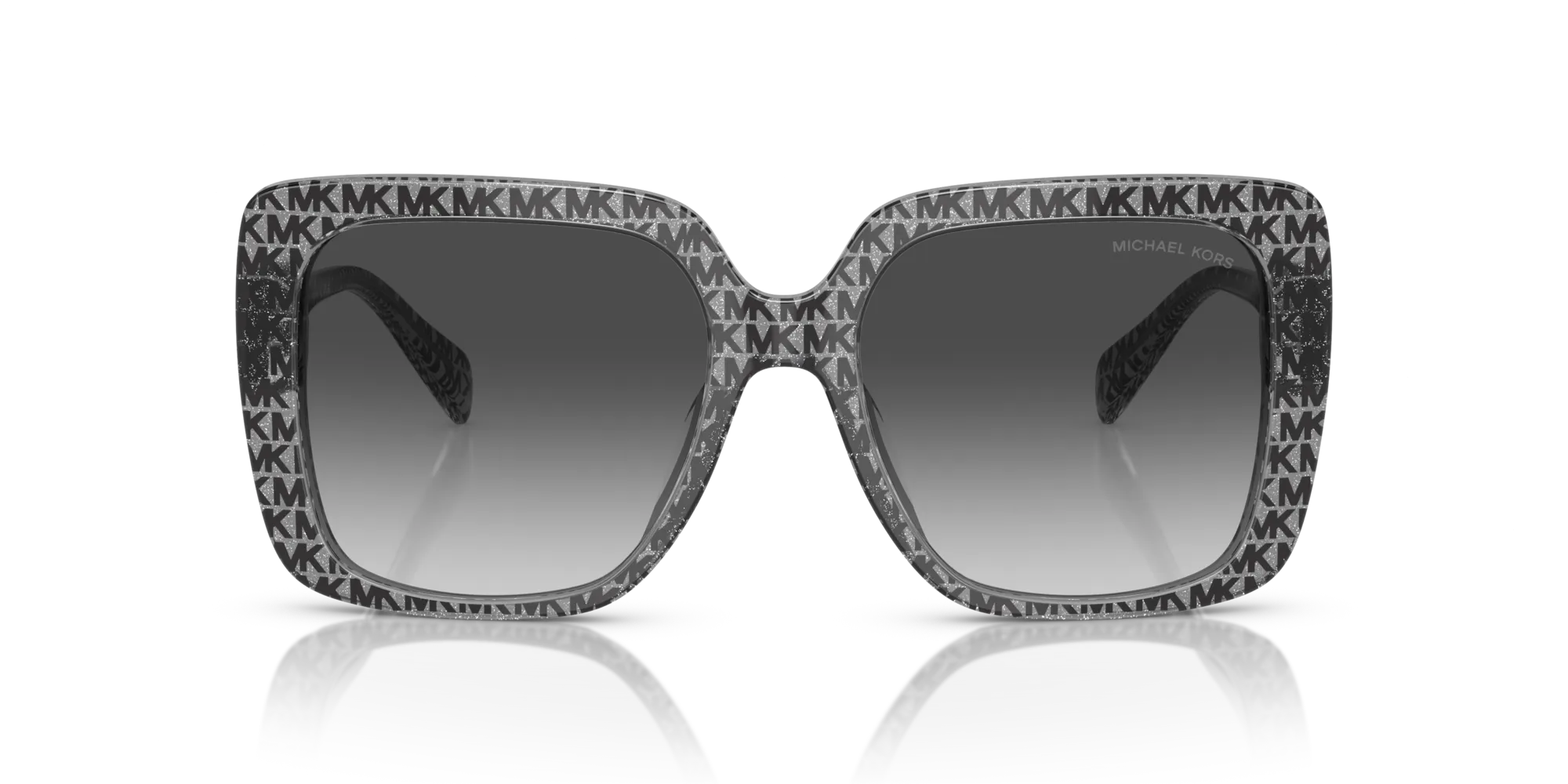 Michael Kors MK2183U MALLORCA 39588G Occhiali da sole Acetato Nero Grigio Squadrata Normale Sfumato - immagine 3