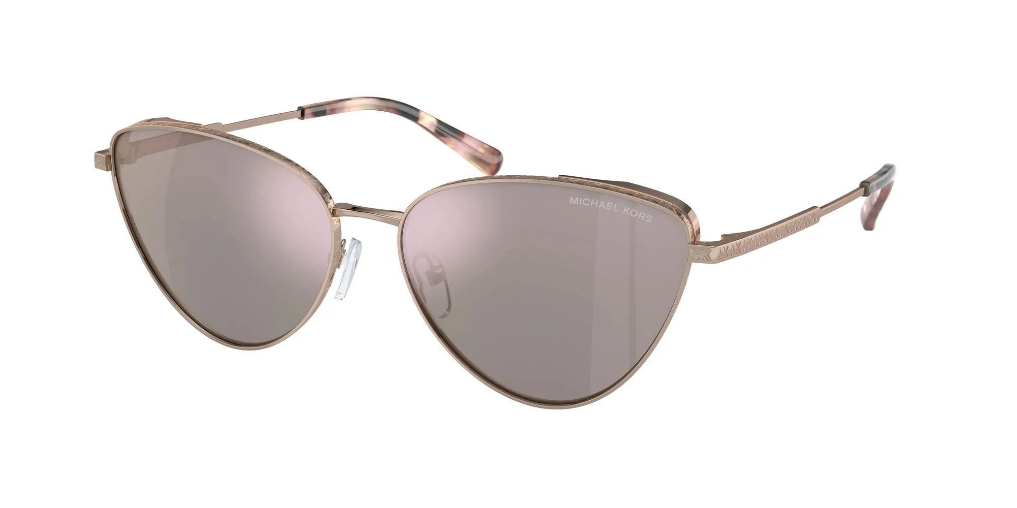 Michael Kors MK1140 CORTEZ 11084Z Occhiali da sole Metallo Oro Oro Cat Eye Normale Specchiato - immagine 1