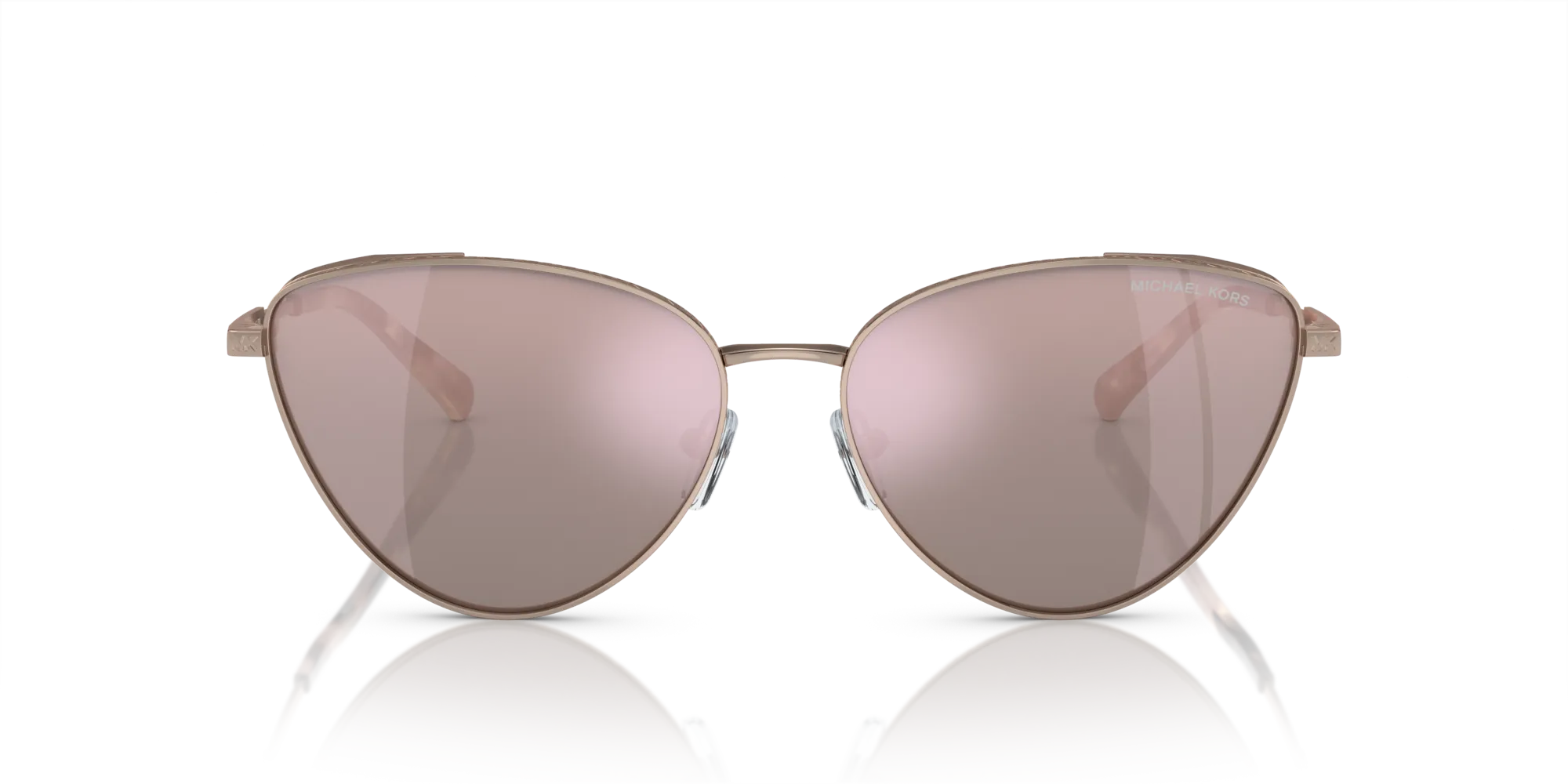 Michael Kors MK1140 CORTEZ 11084Z Occhiali da sole Metallo Oro Oro Cat Eye Normale Specchiato - immagine 3