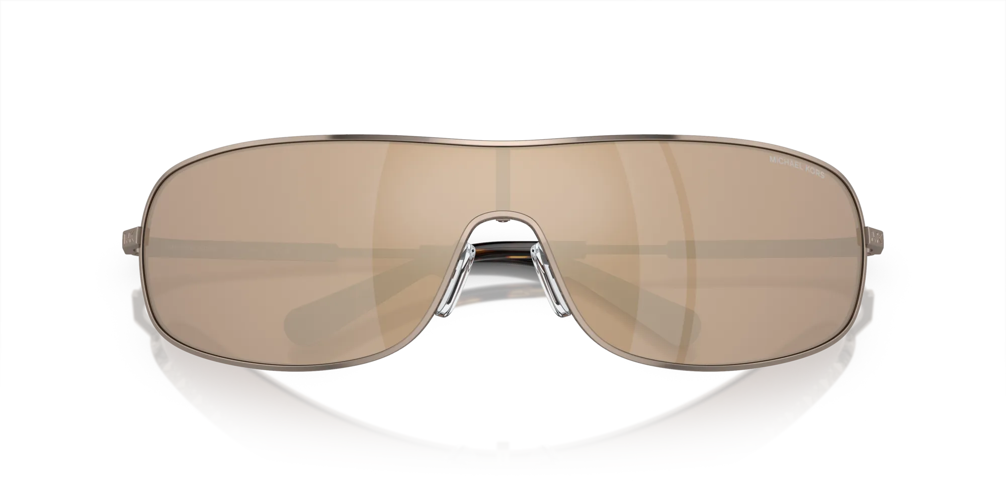 Michael Kors MK1139 AIX 12137P Occhiali da sole Metallo Marrone Oro Squadrata Normale Specchiato - immagine 2